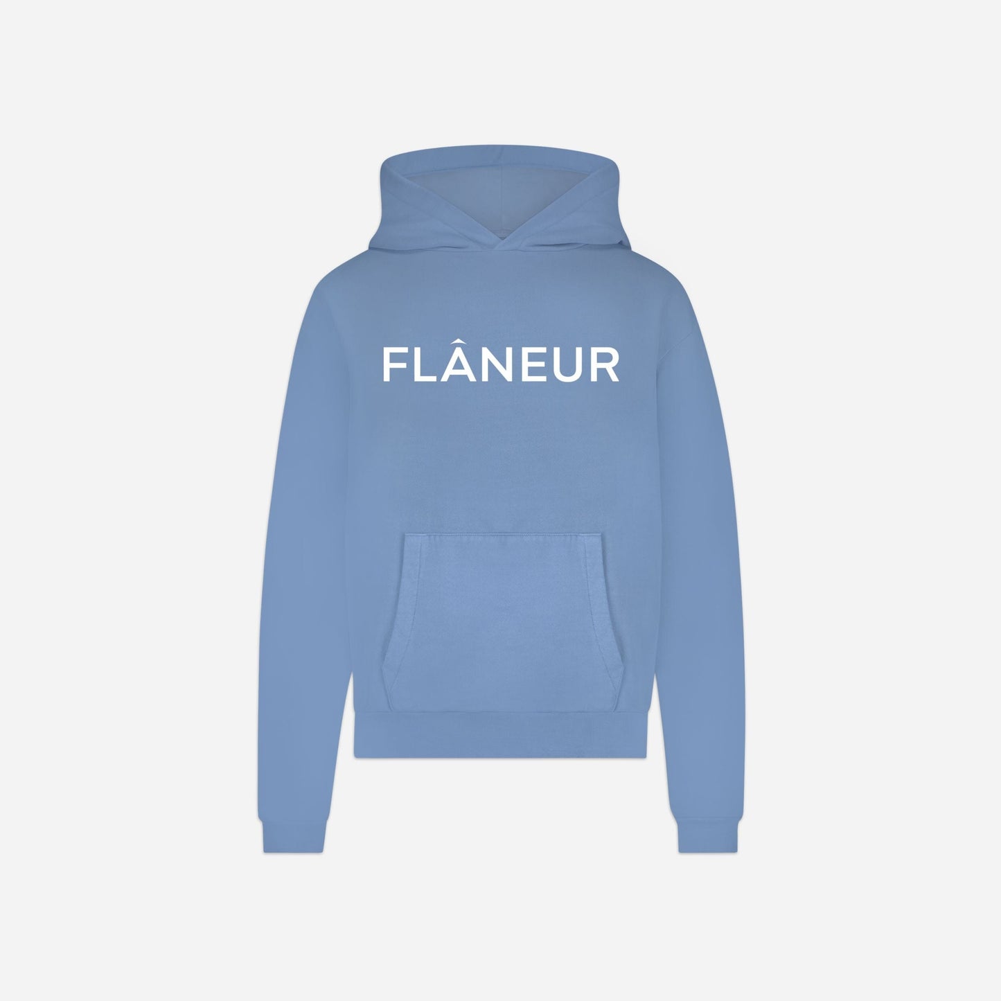 Printed Logo Hoodie | Blue