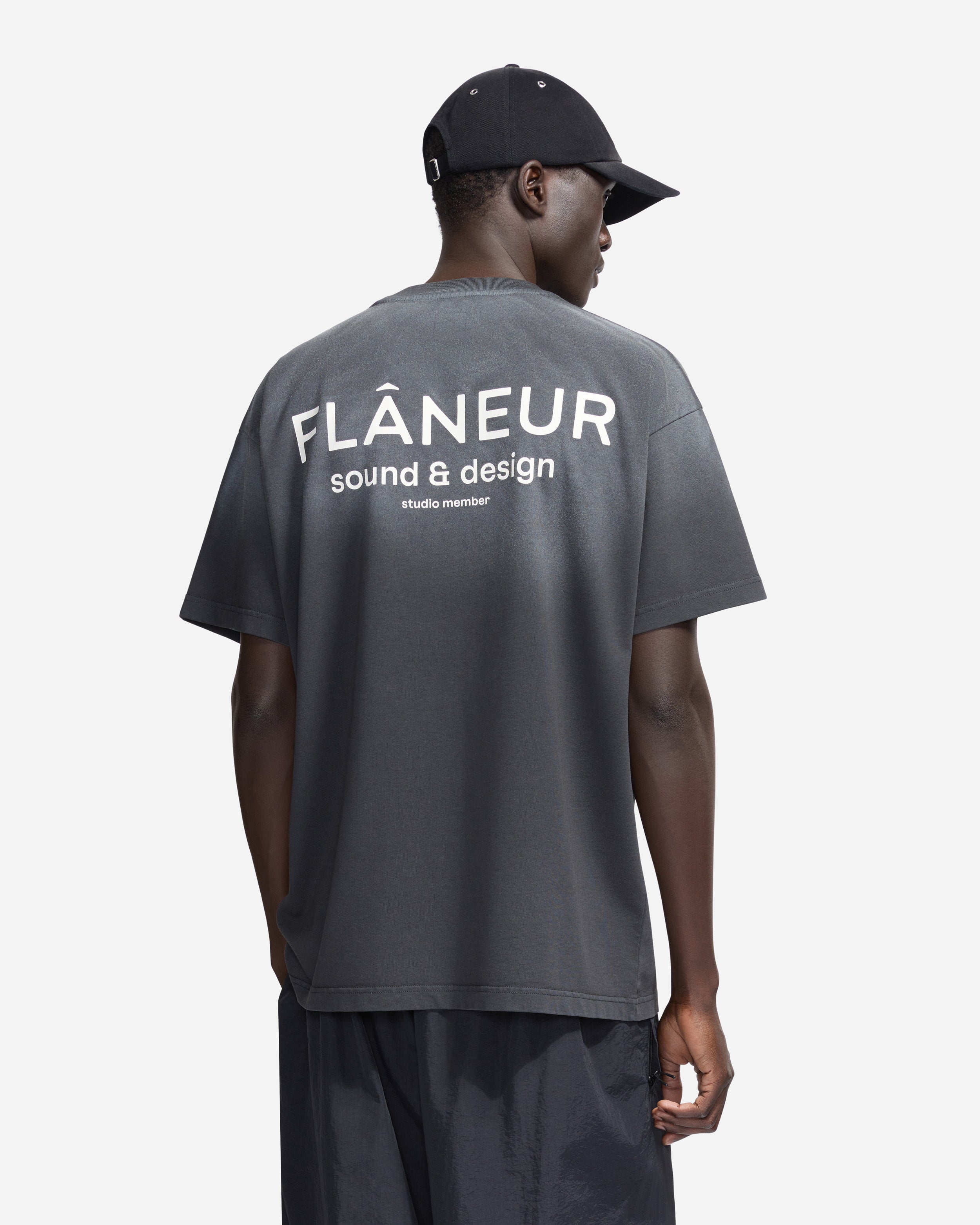 【Plateau Studio 】MOHAIR STA SHIRT Sound & Design Studio Member T-Shirt | Washed Black – FLÂNEUR