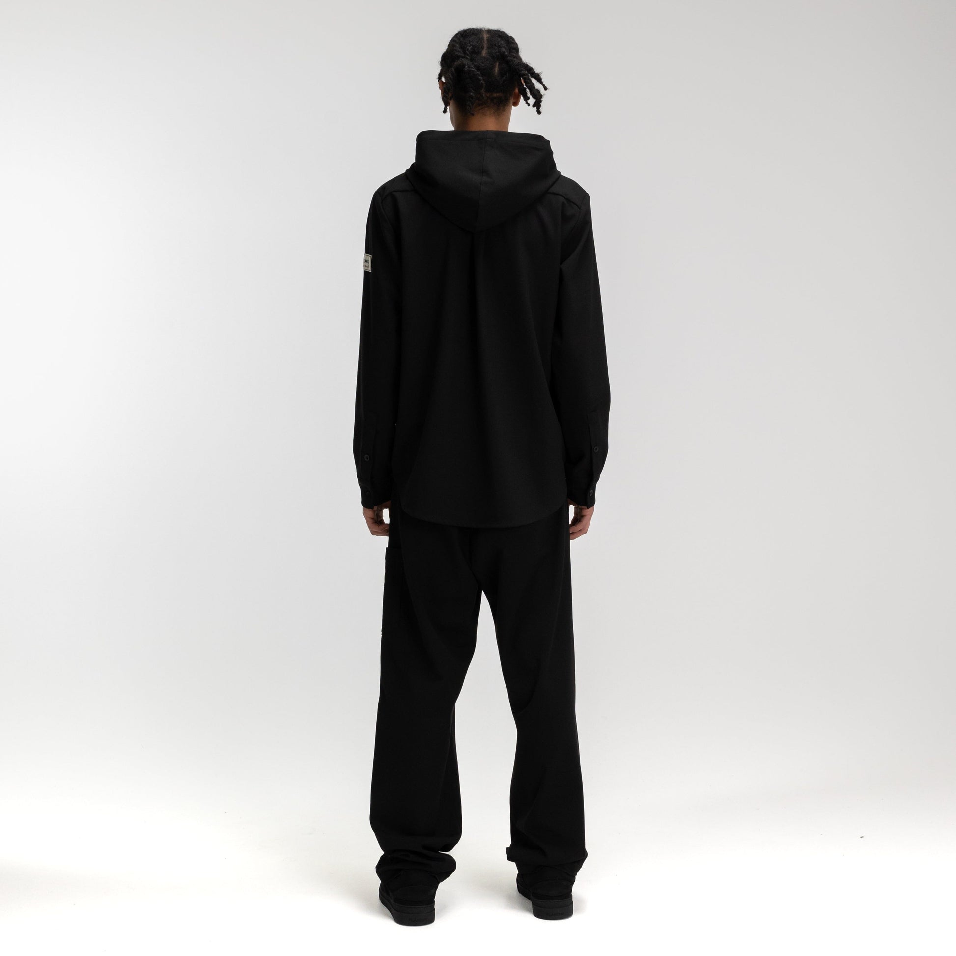 Atelier Hooded Shirt | Black