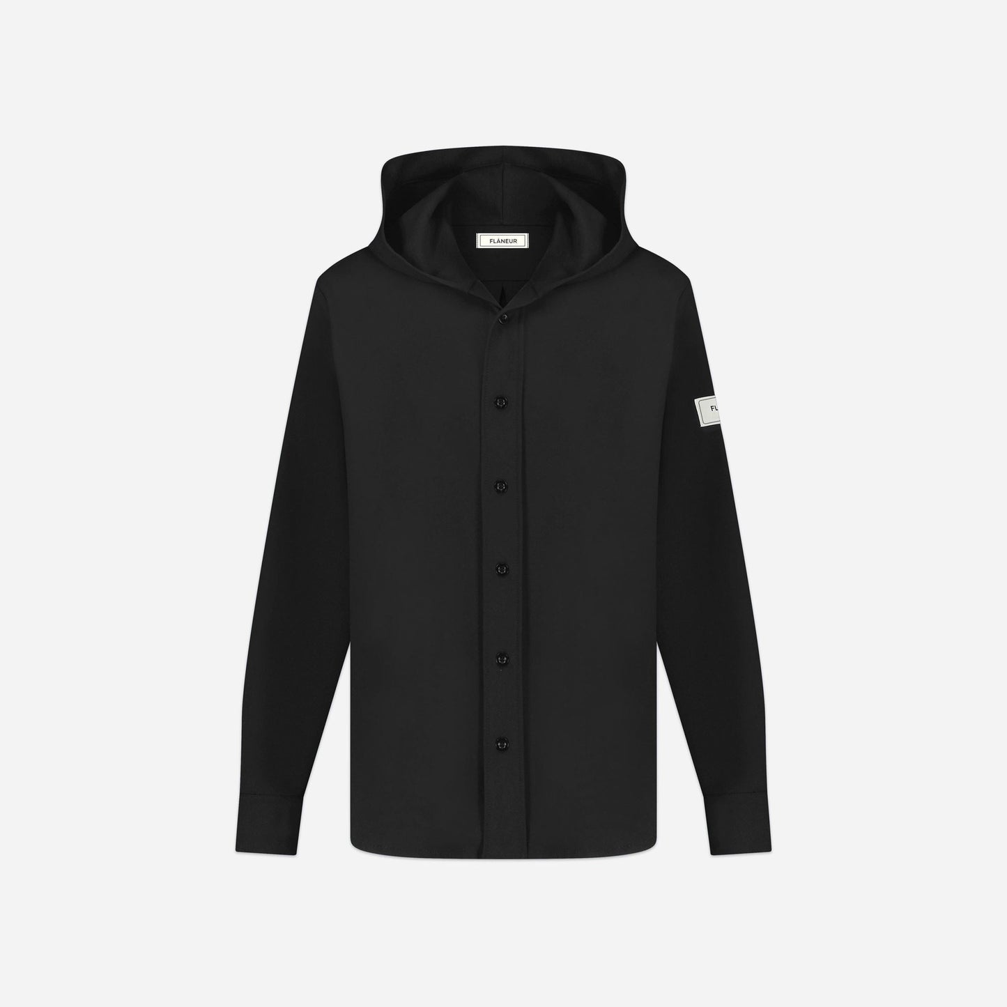Atelier Hooded Shirt | Black