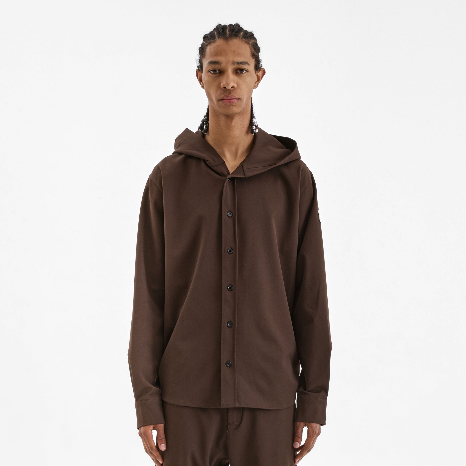 Atelier Hooded Shirt | Brown