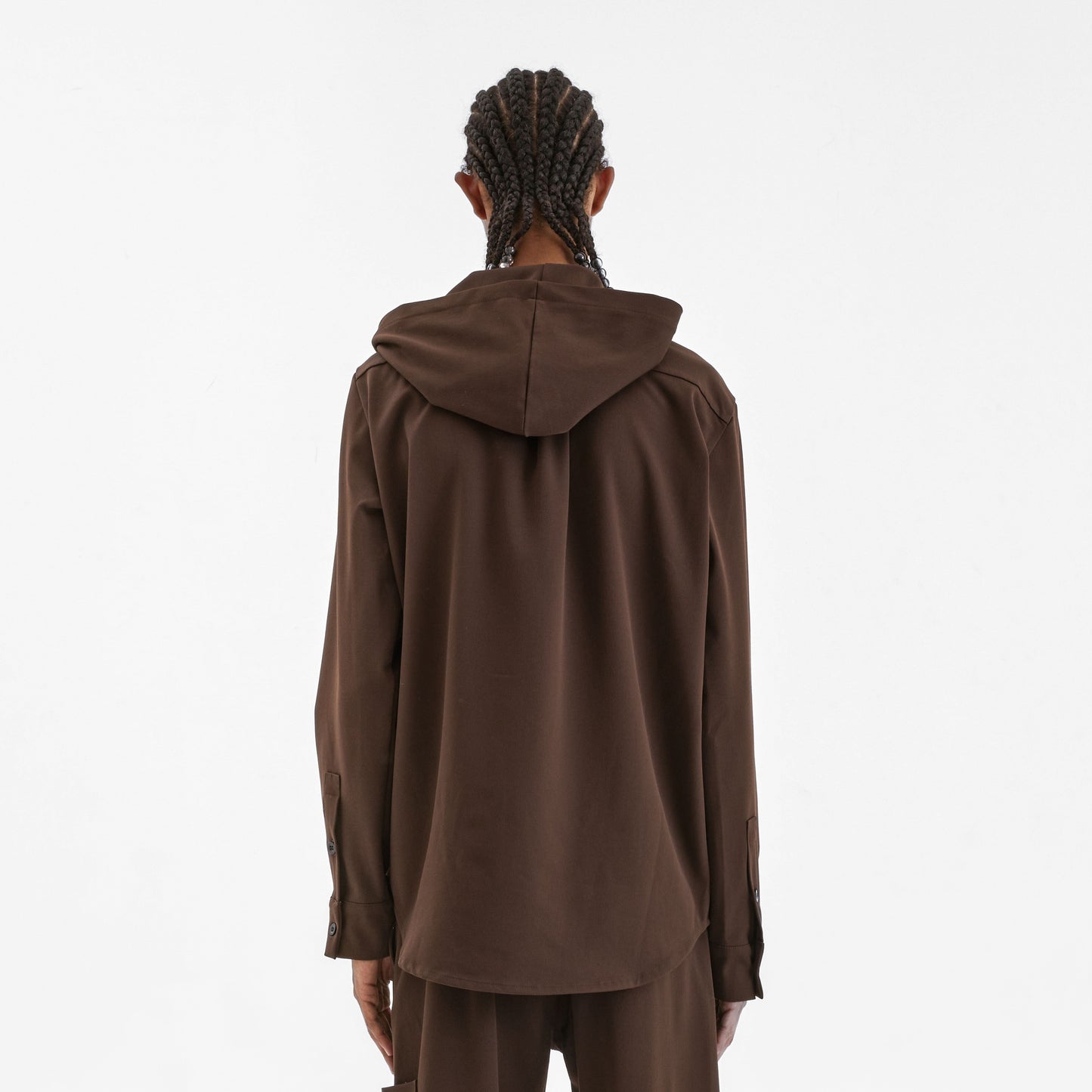 Atelier Hooded Shirt | Brown