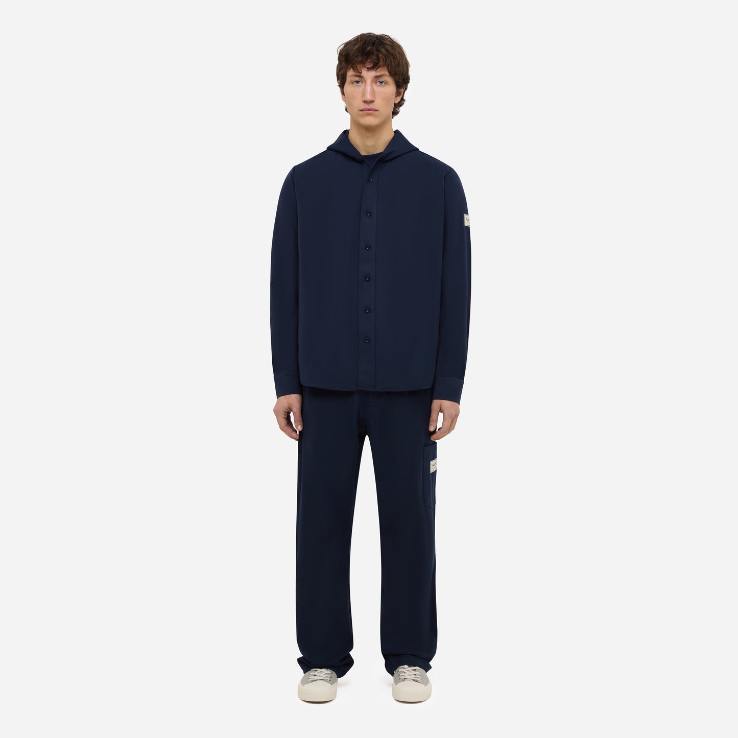 Atelier Hooded Shirt | Navy