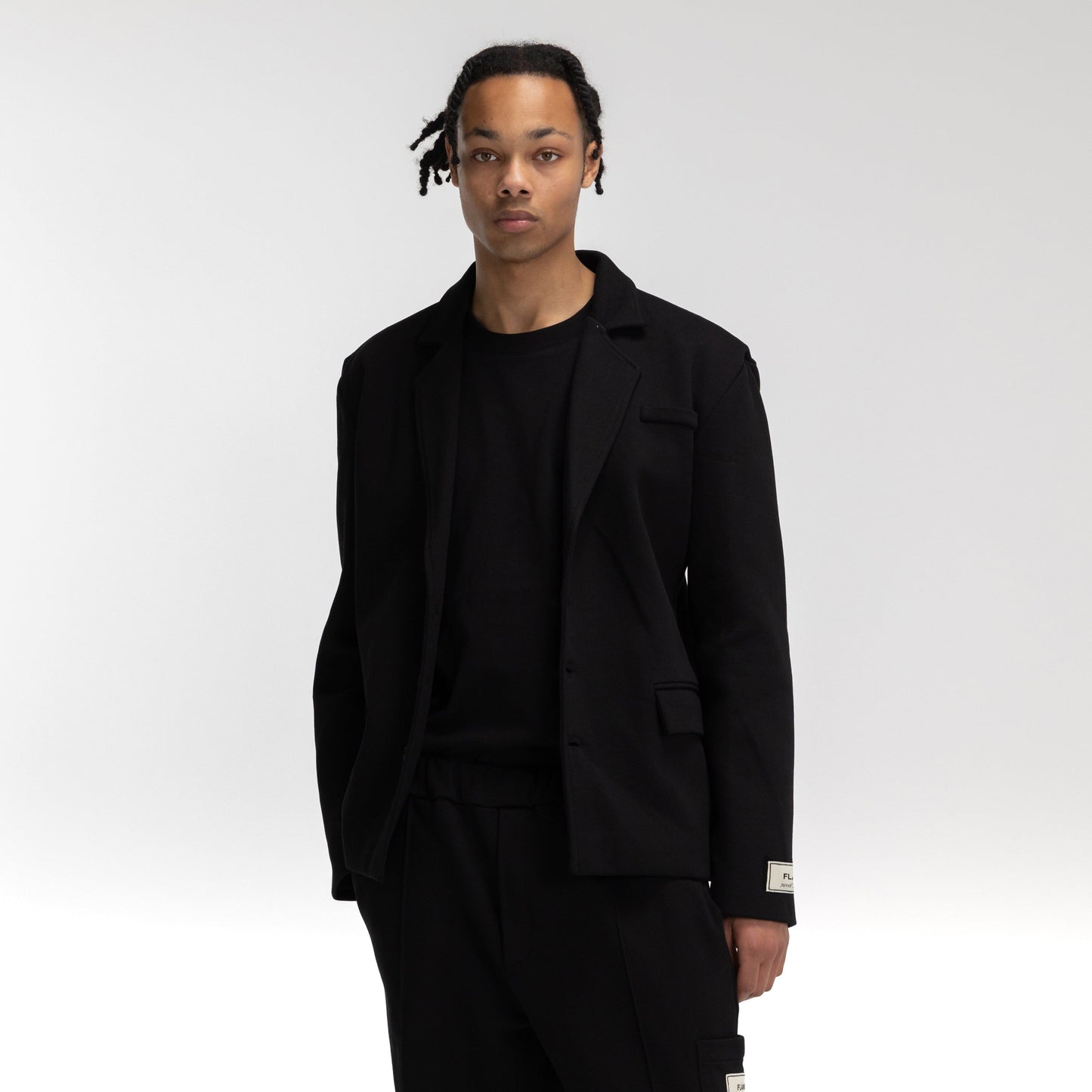 Atelier Terry Cotton Blazer | Black