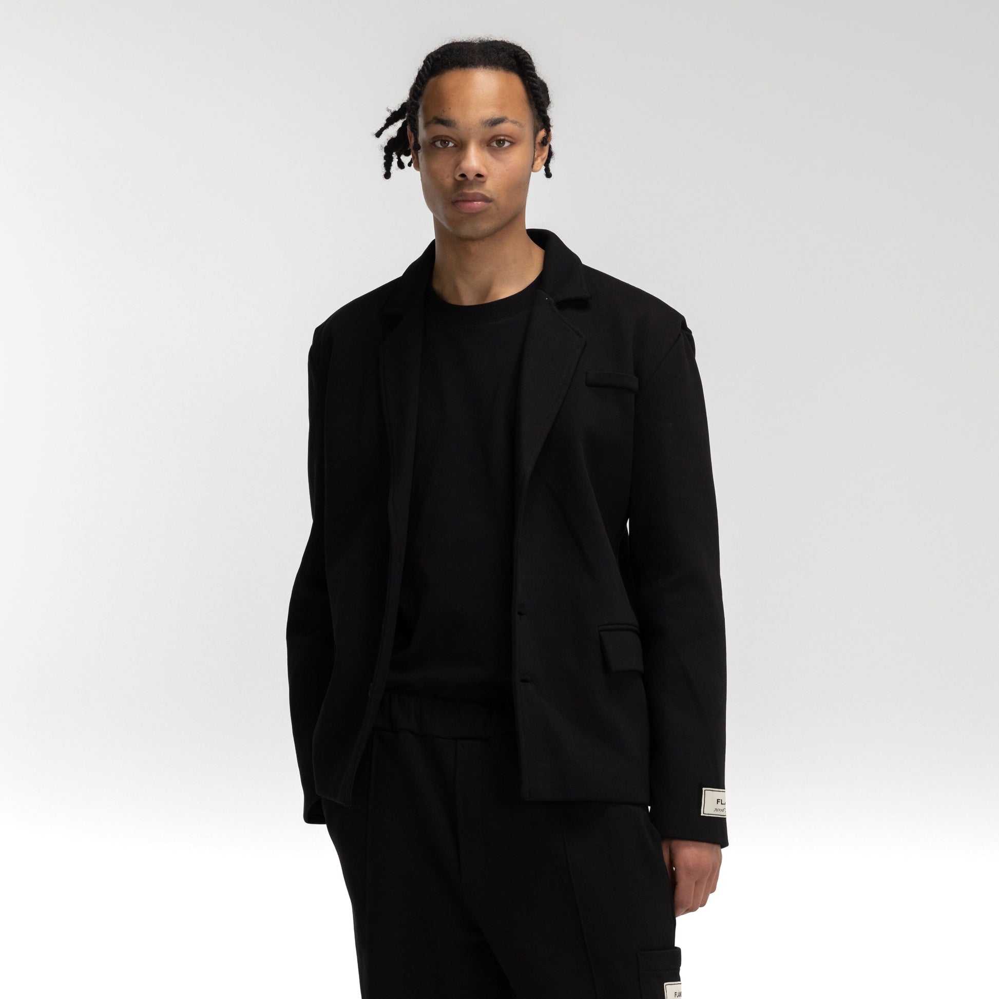 Atelier Terry Cotton Blazer | Black