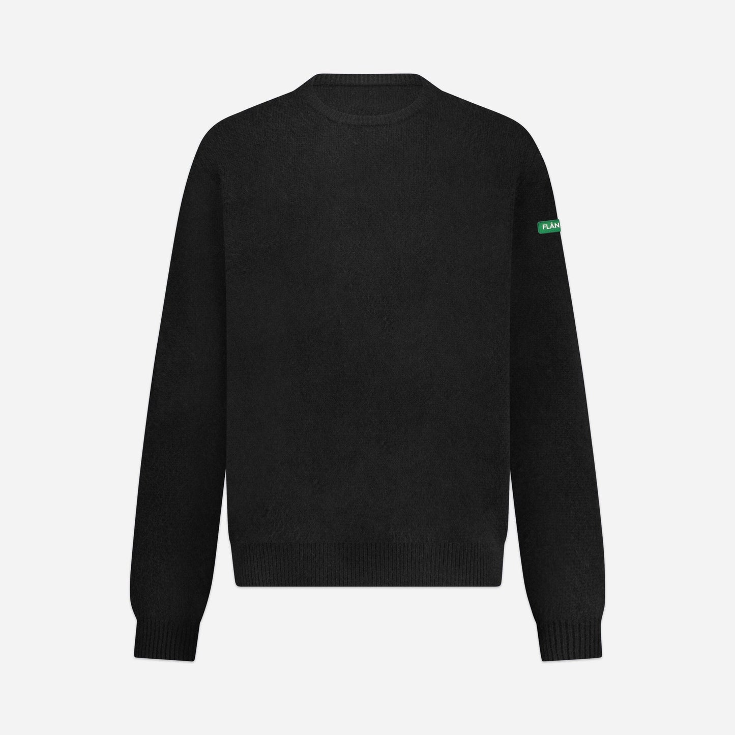 Badge Knit Sweater | Black