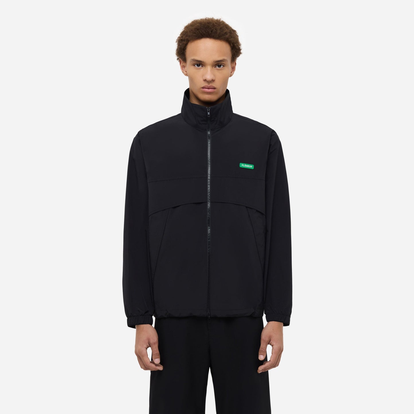 Badge Track Jacket | Black