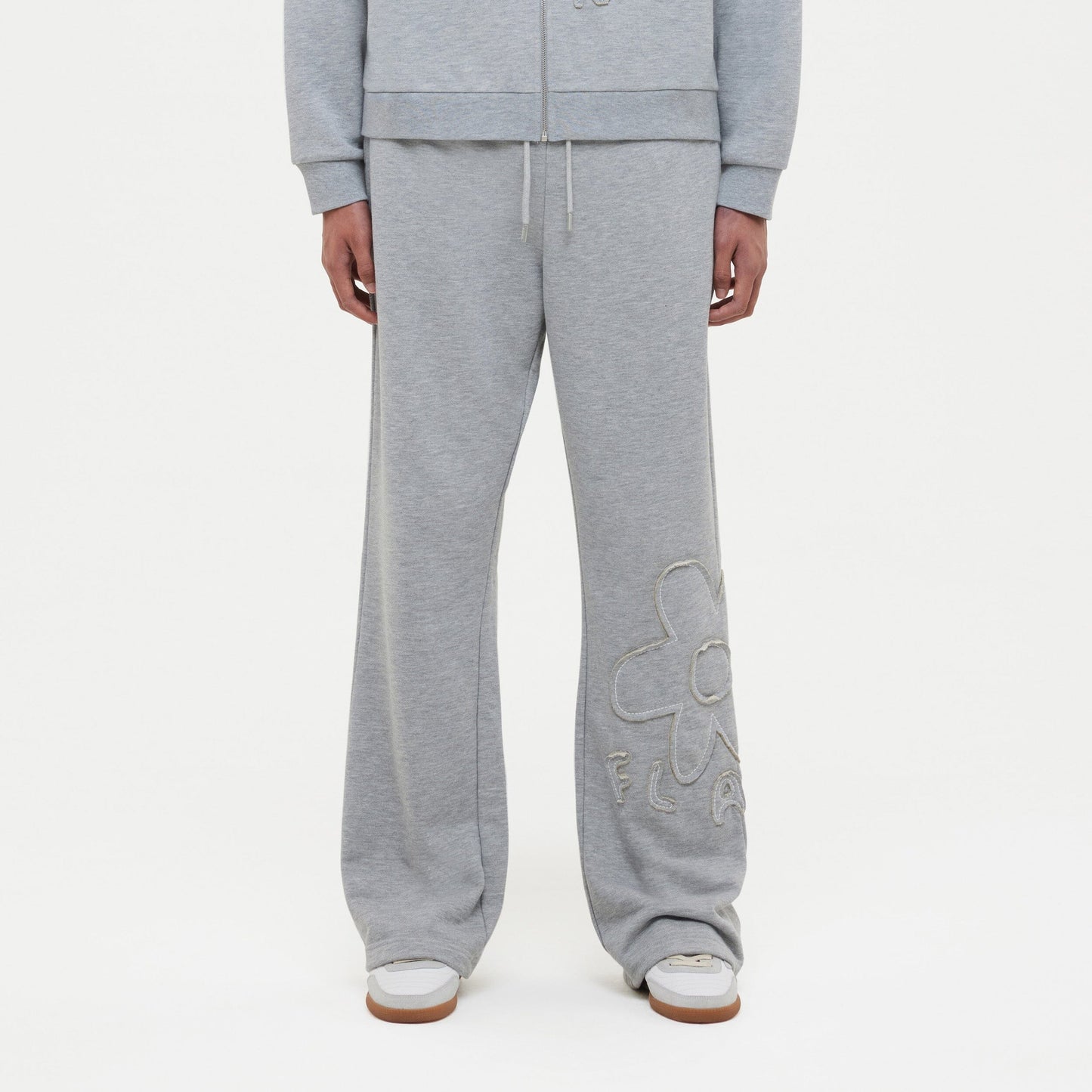 Blossom Patches Sweatpants | Heather Grey