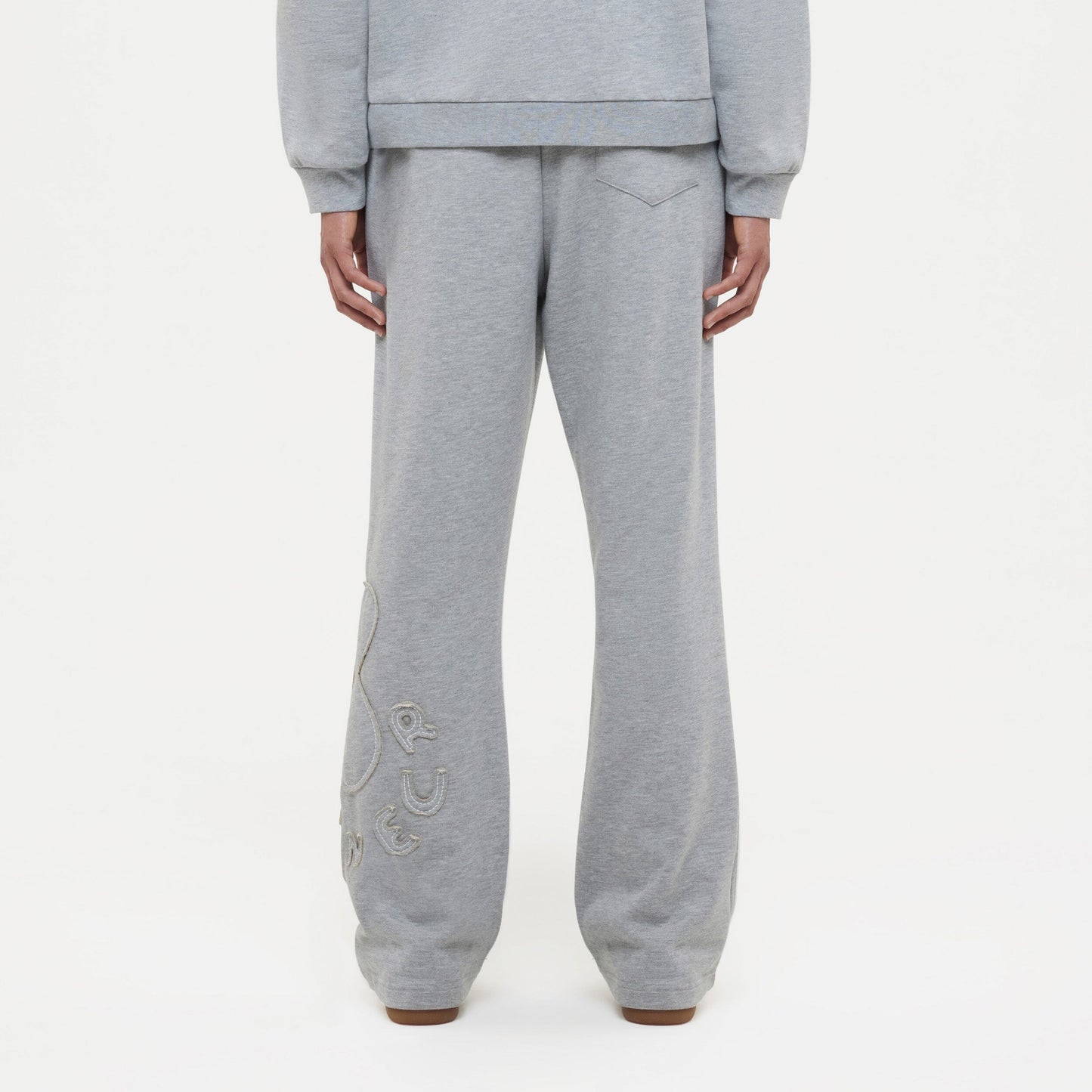 Blossom Patches Sweatpants | Heather Grey