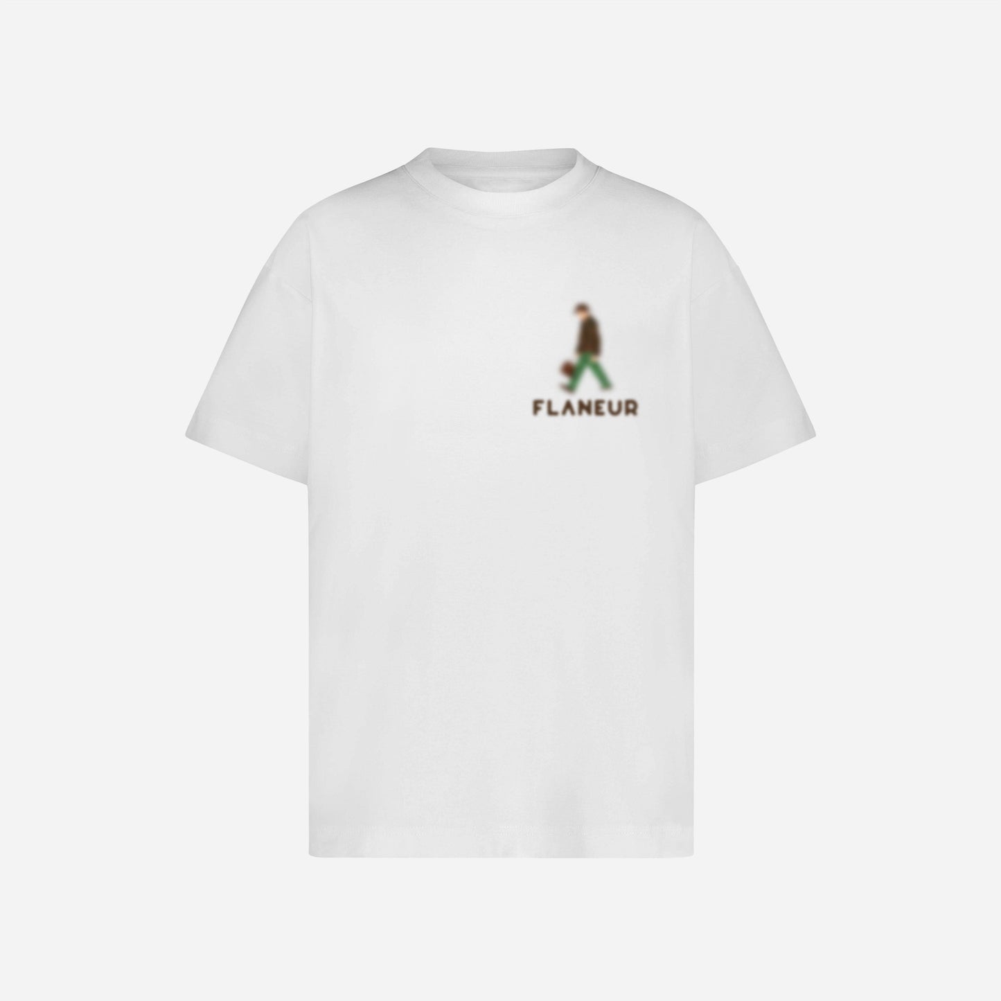 Blurred Stroller T-Shirt | White