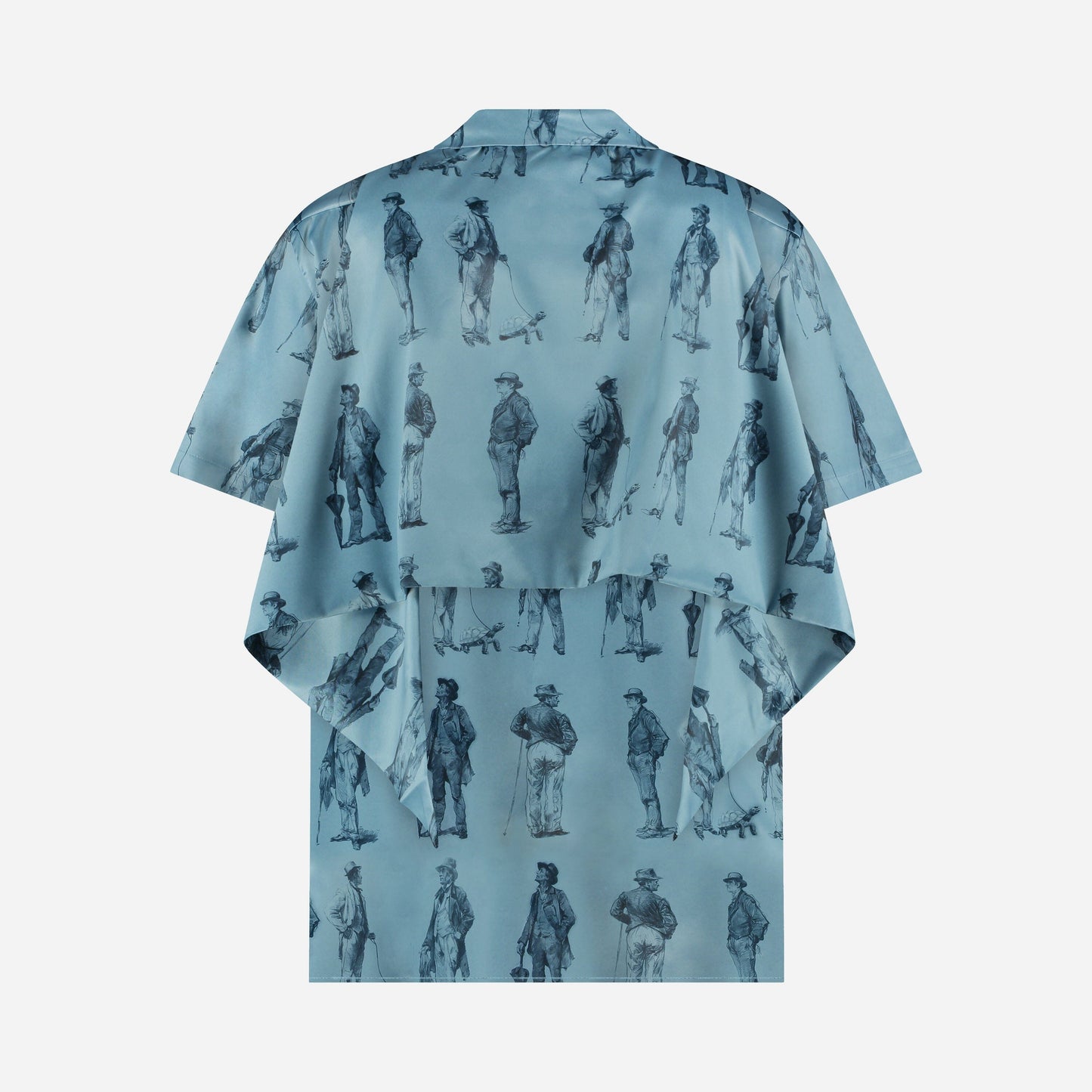 Boulevardiers Hooded Shirt | Sky Blue