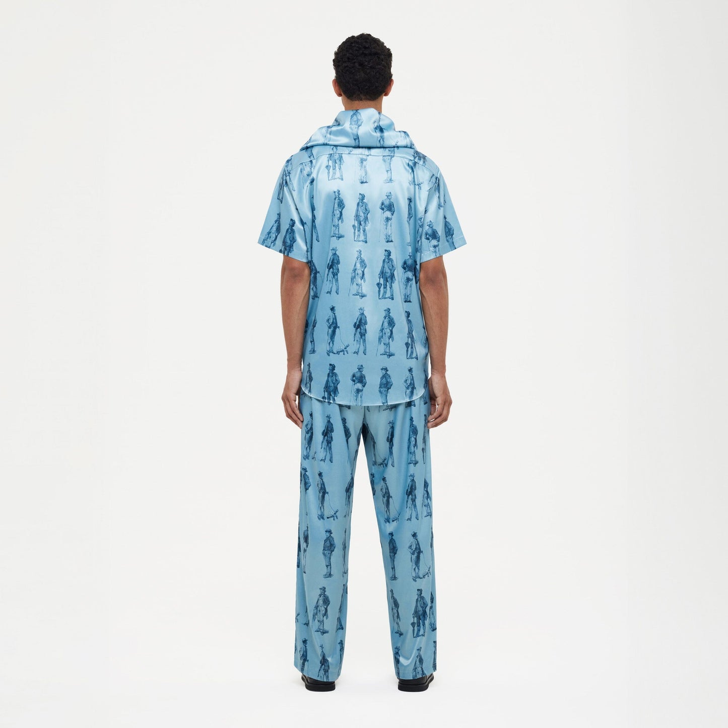 Boulevardiers Hooded Shirt | Sky Blue