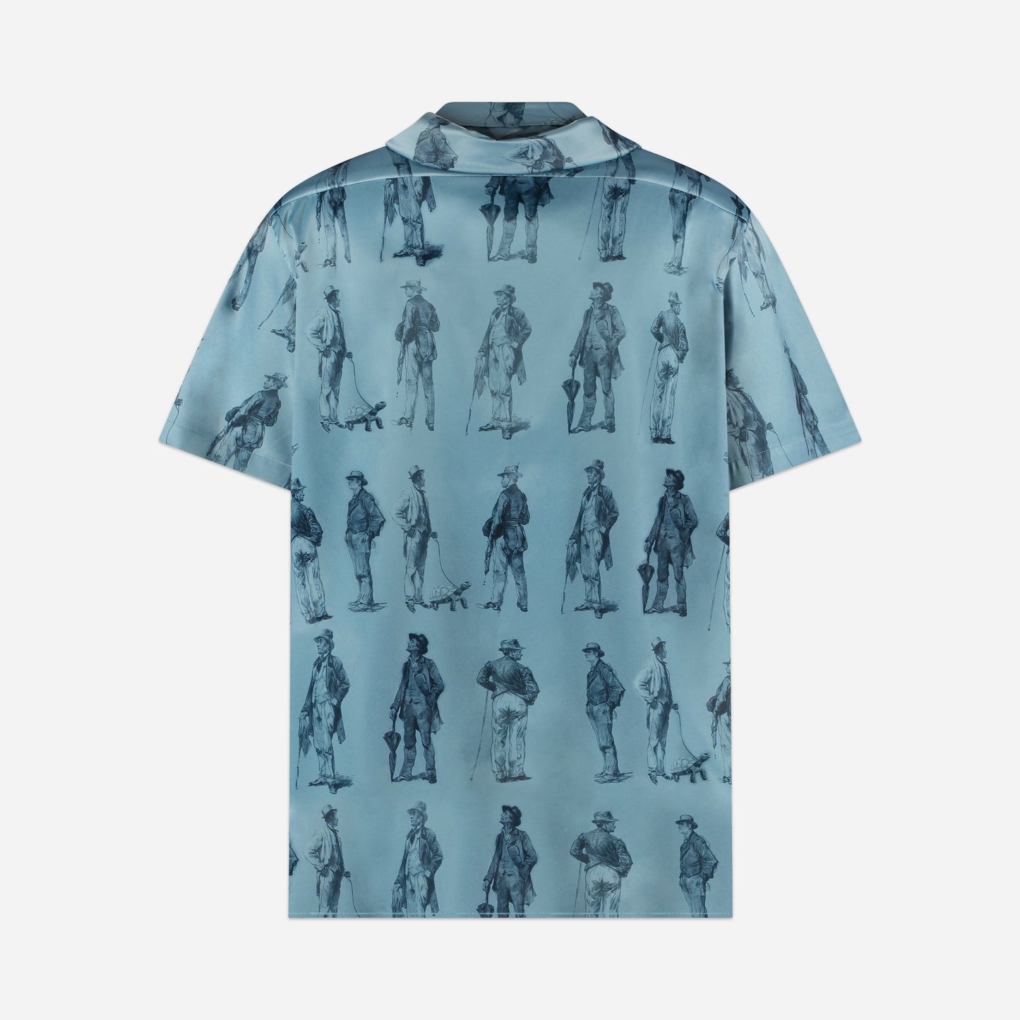 Boulevardiers Hooded Shirt | Sky Blue