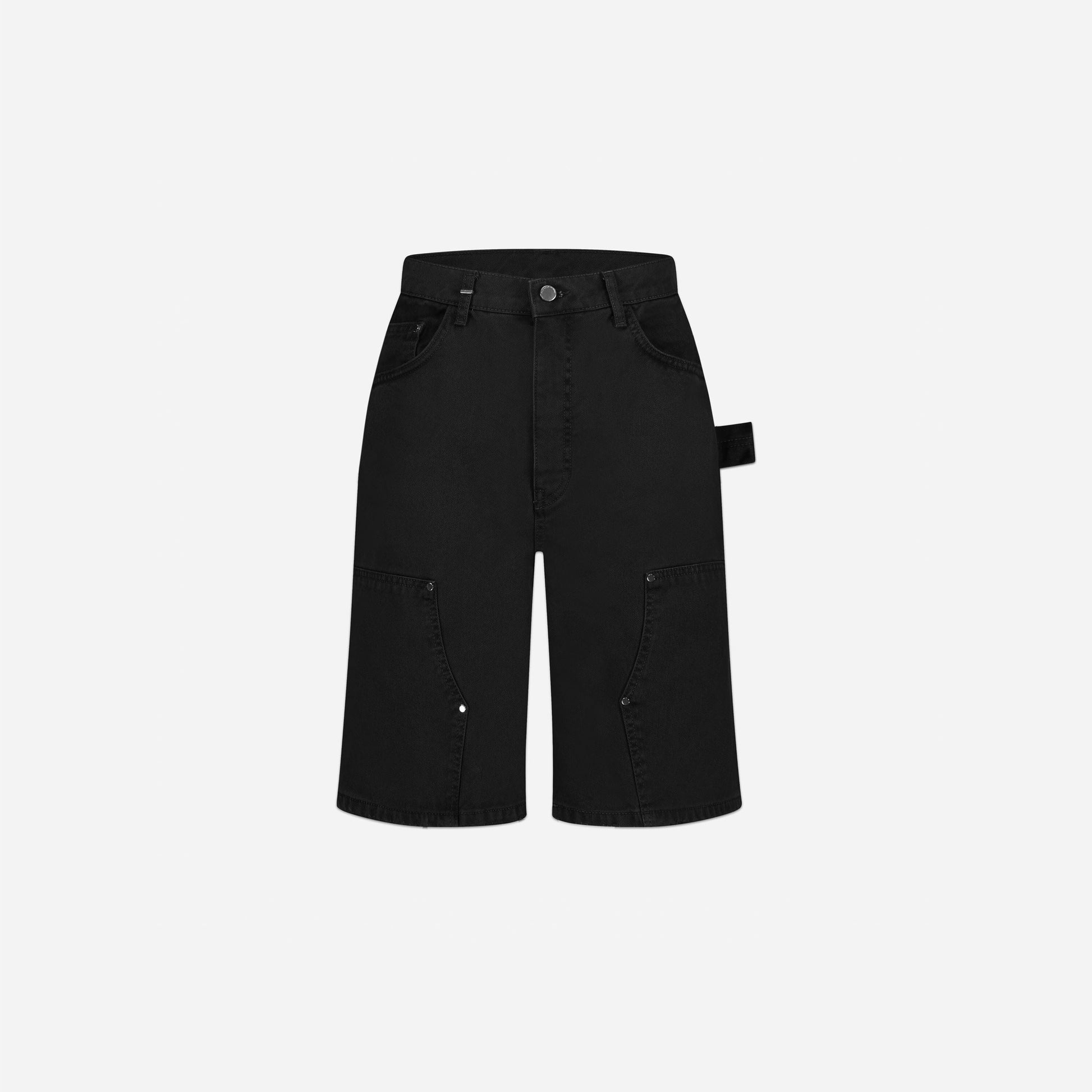 Carpenter Short Jeans | Black