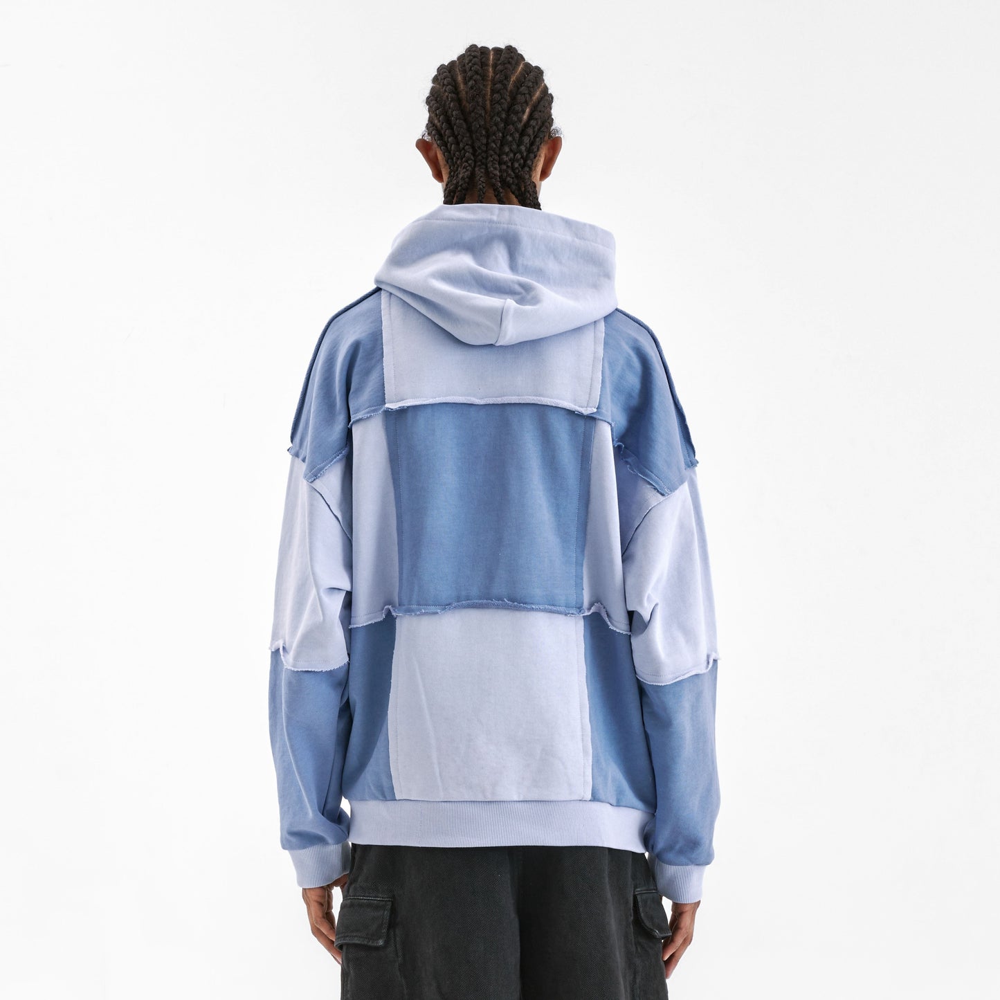 Cut and Sew Hoodie | Blue