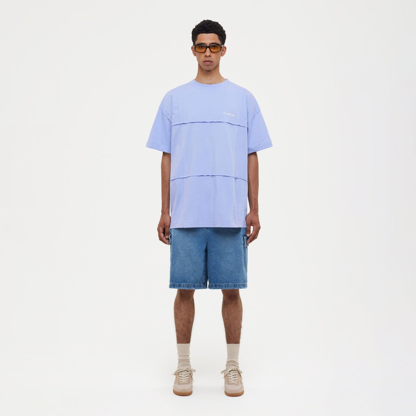 Cut & Sew T-Shirt | Purple