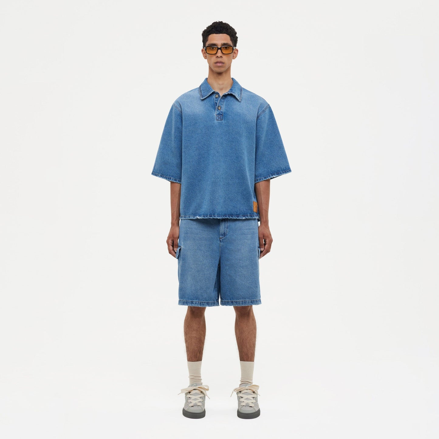 Denim Cargo Shorts | Blue