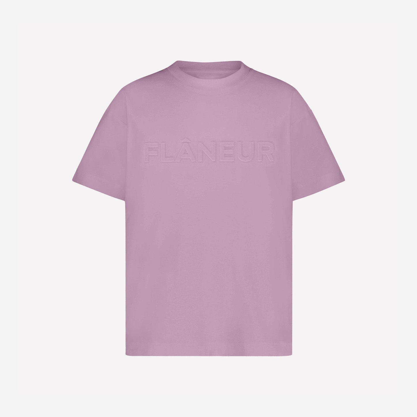 Embossed Logo T-Shirt | Soft Mauve