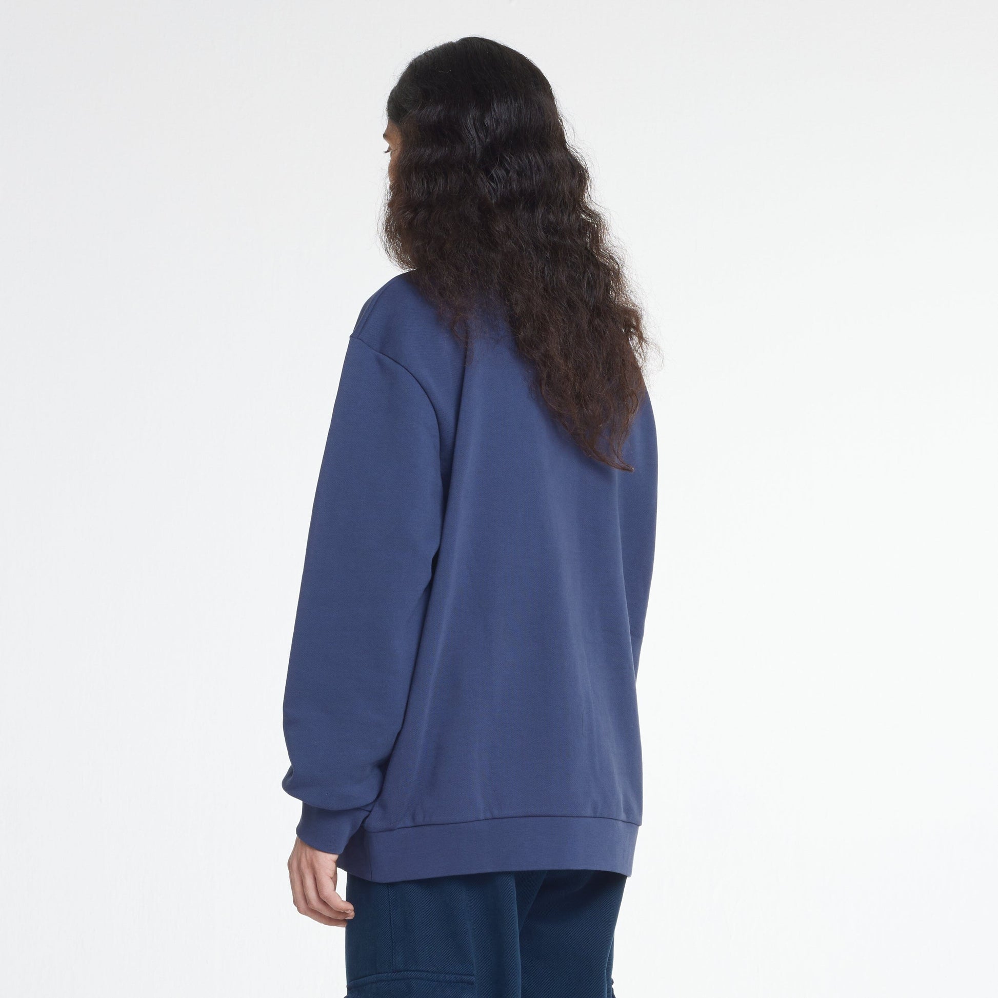 Embossed Sweater | Deep Blue