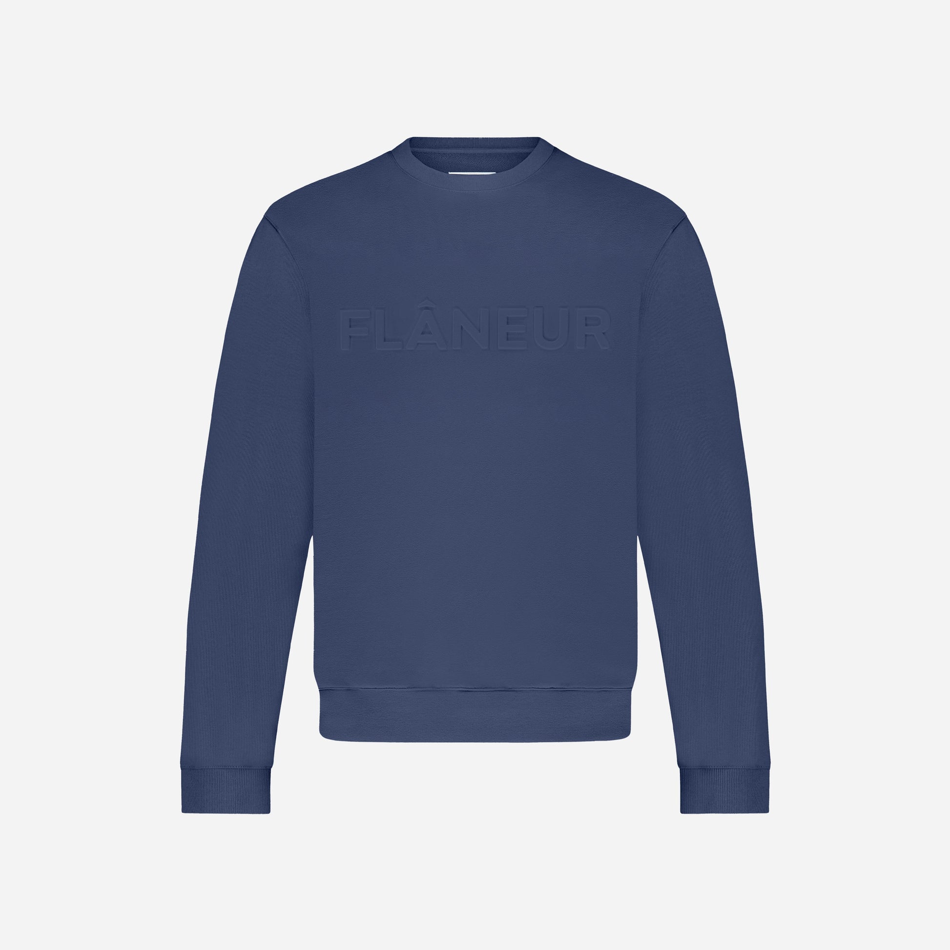 Embossed Sweater | Deep Blue