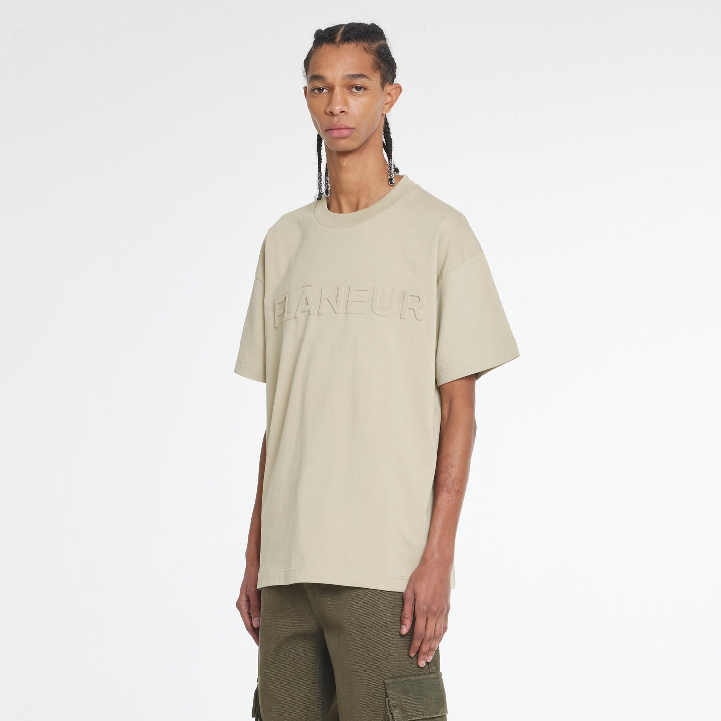 Embossed T-Shirt | Sand