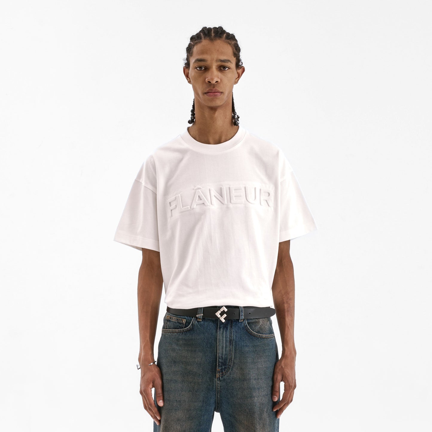 Embossed T-Shirt | White