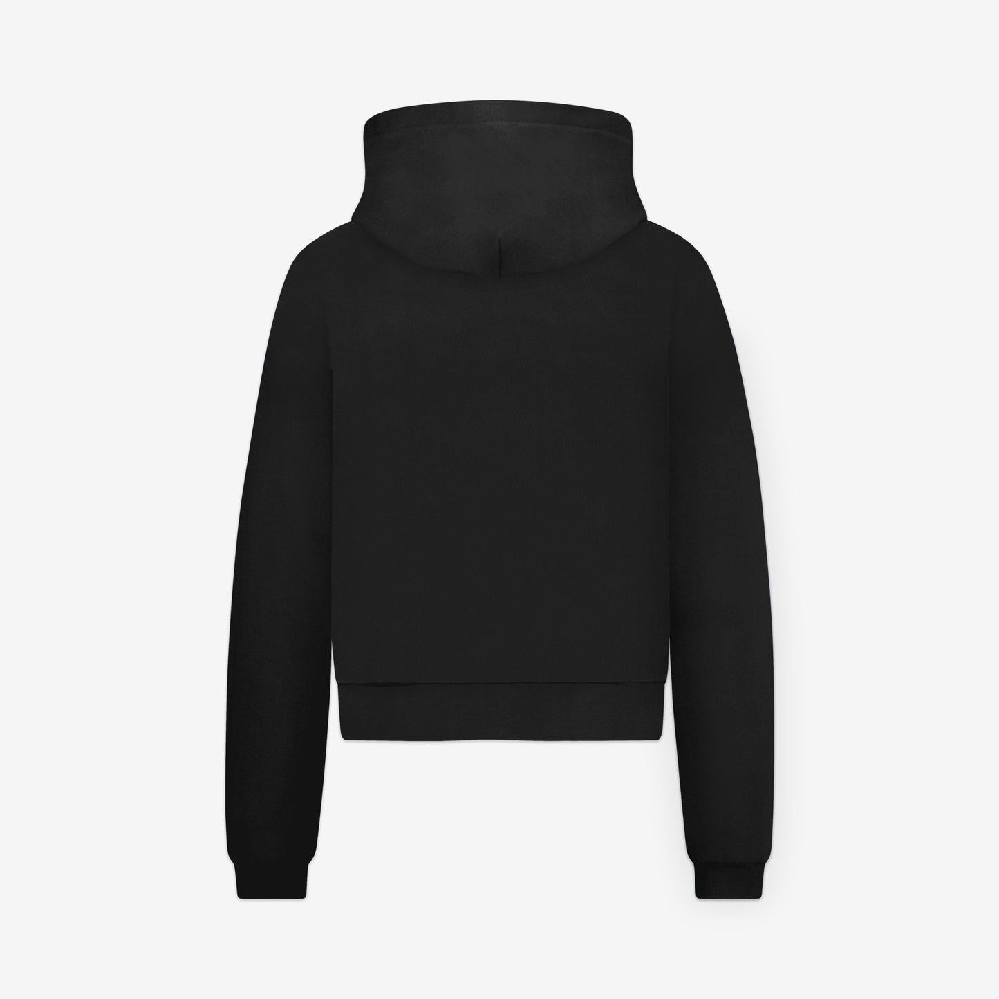 Embossed Zip-Up Hoodie | Black