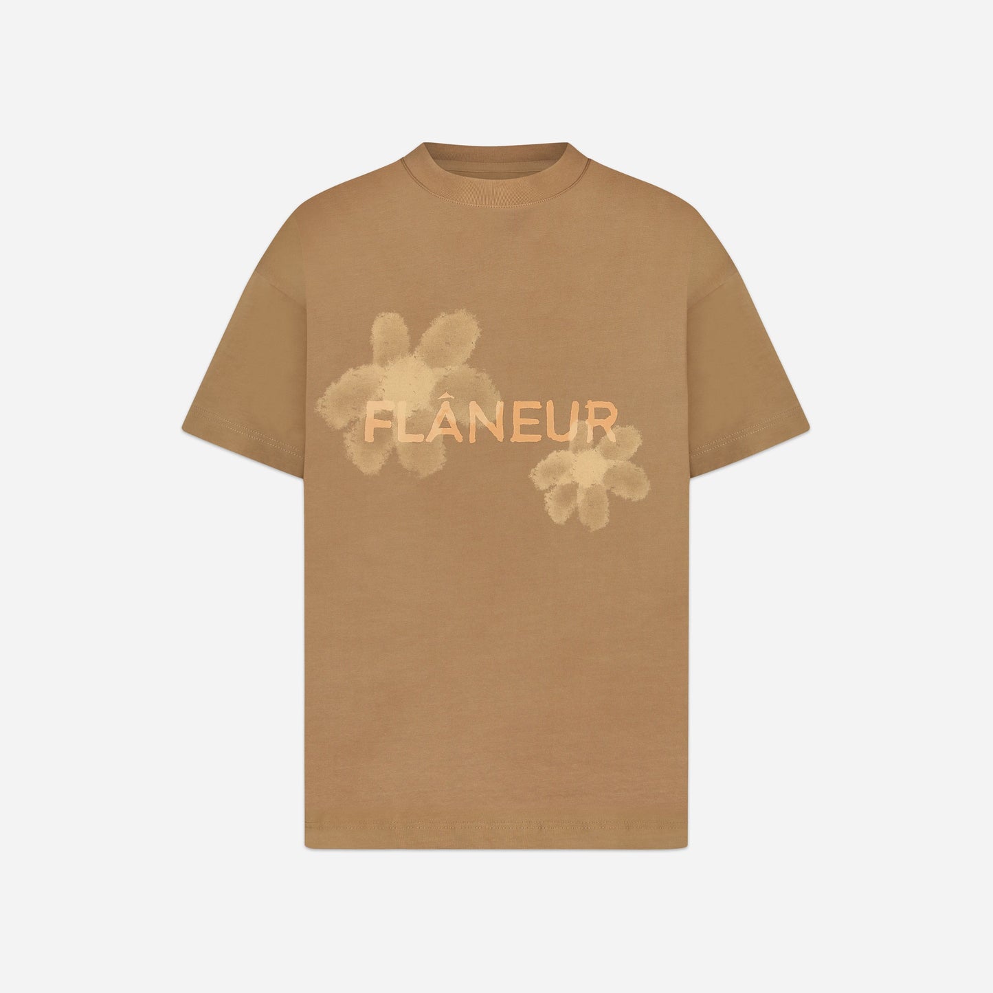 Floral Watercolor T-Shirt | Brown