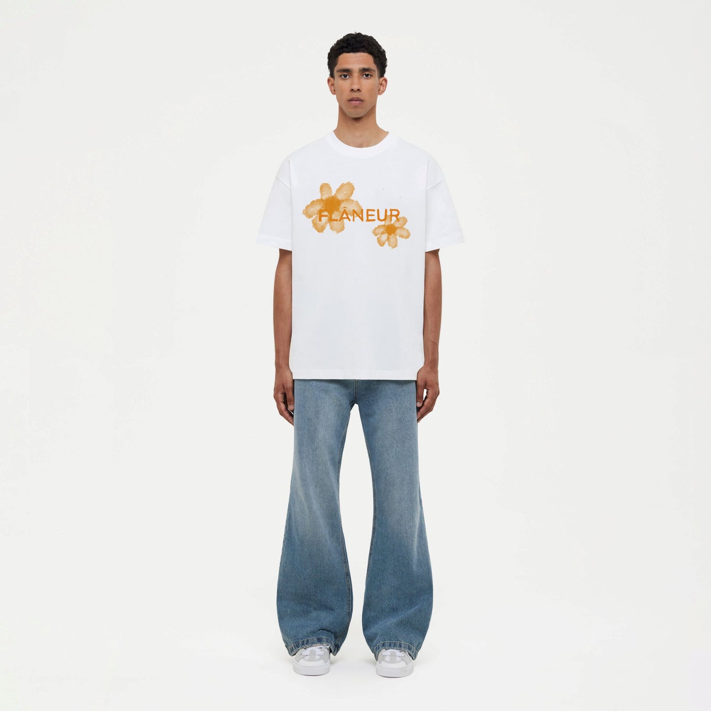 Floral Watercolor T-Shirt White