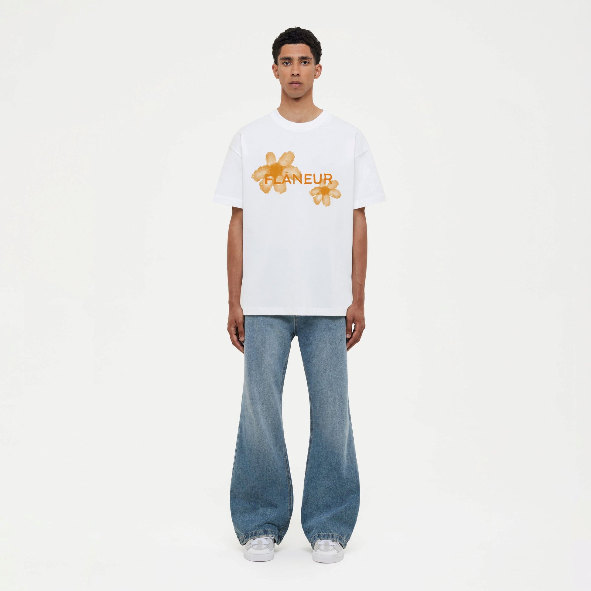 Floral Watercolor T-Shirt White