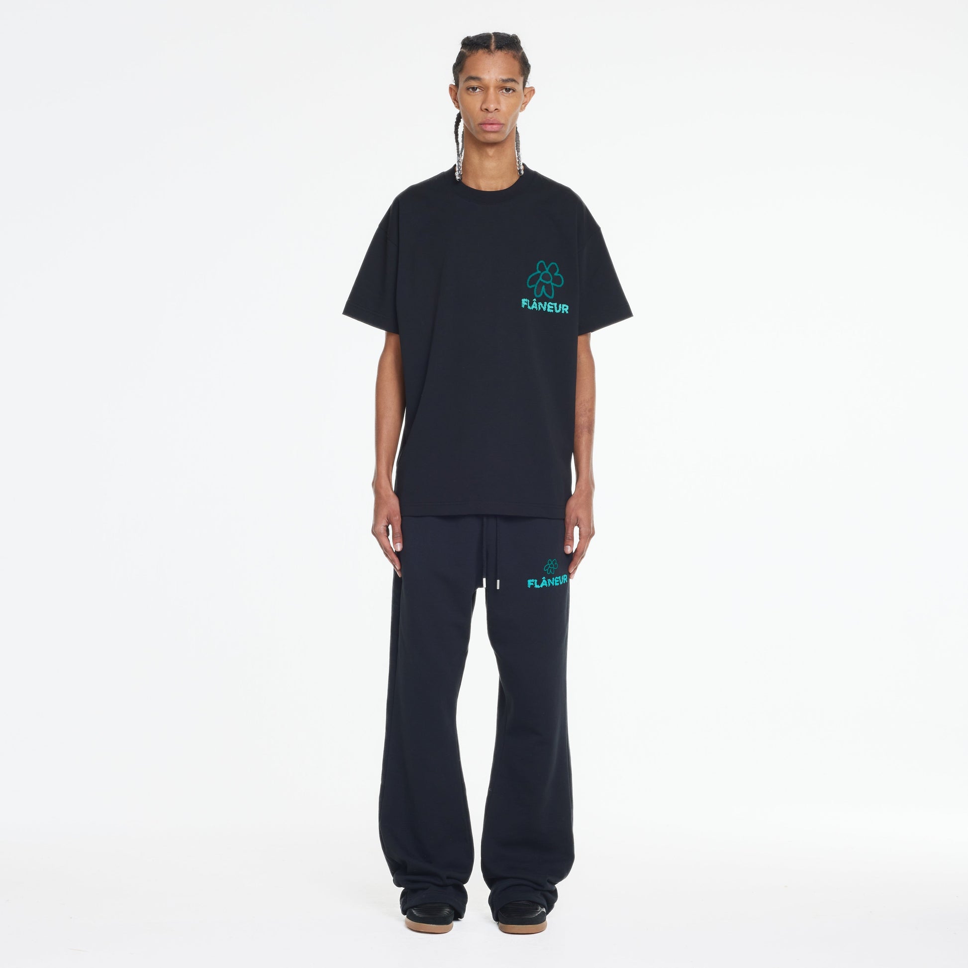 Flower Doodle T-Shirt | Black