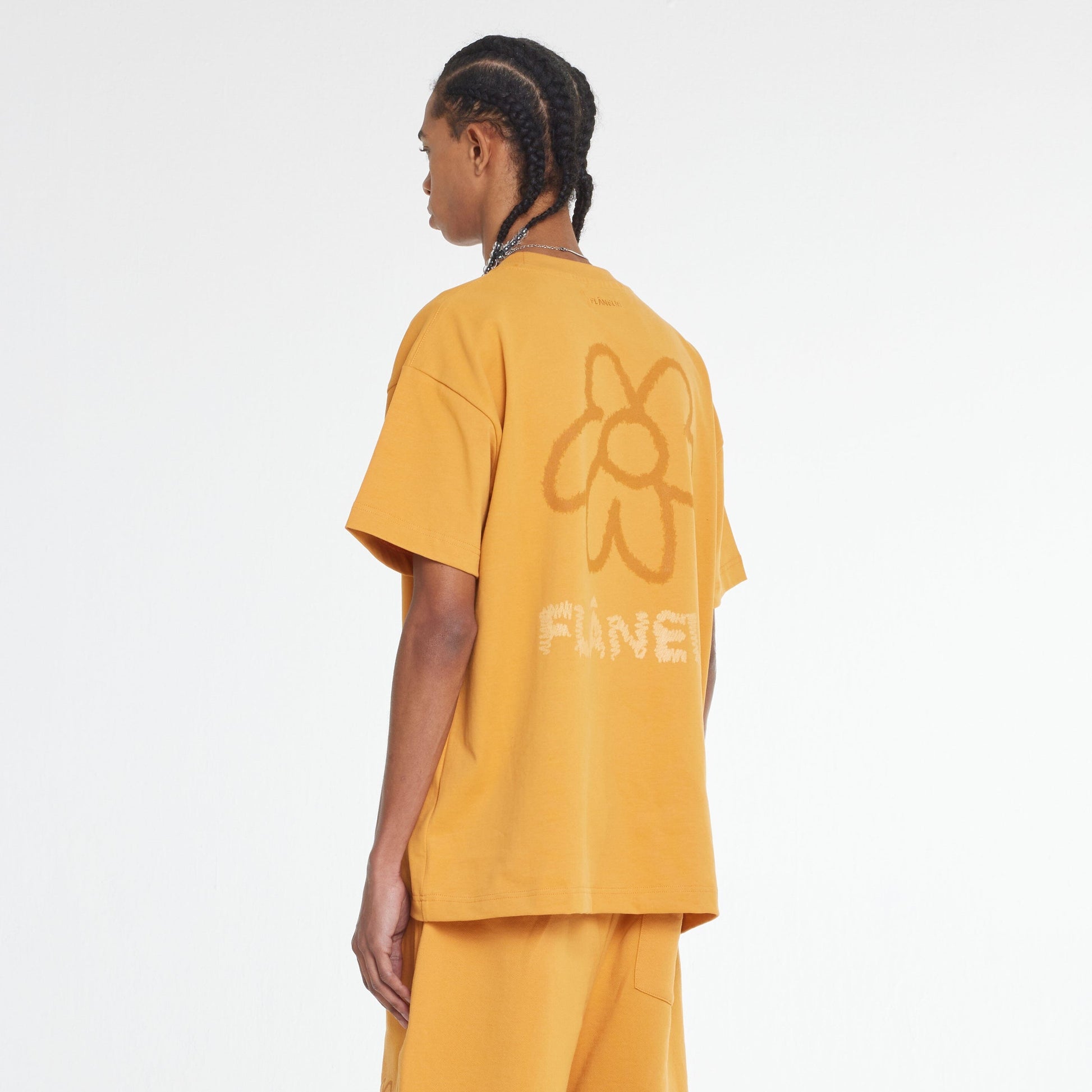 Flower Doodle T-Shirt | Orange
