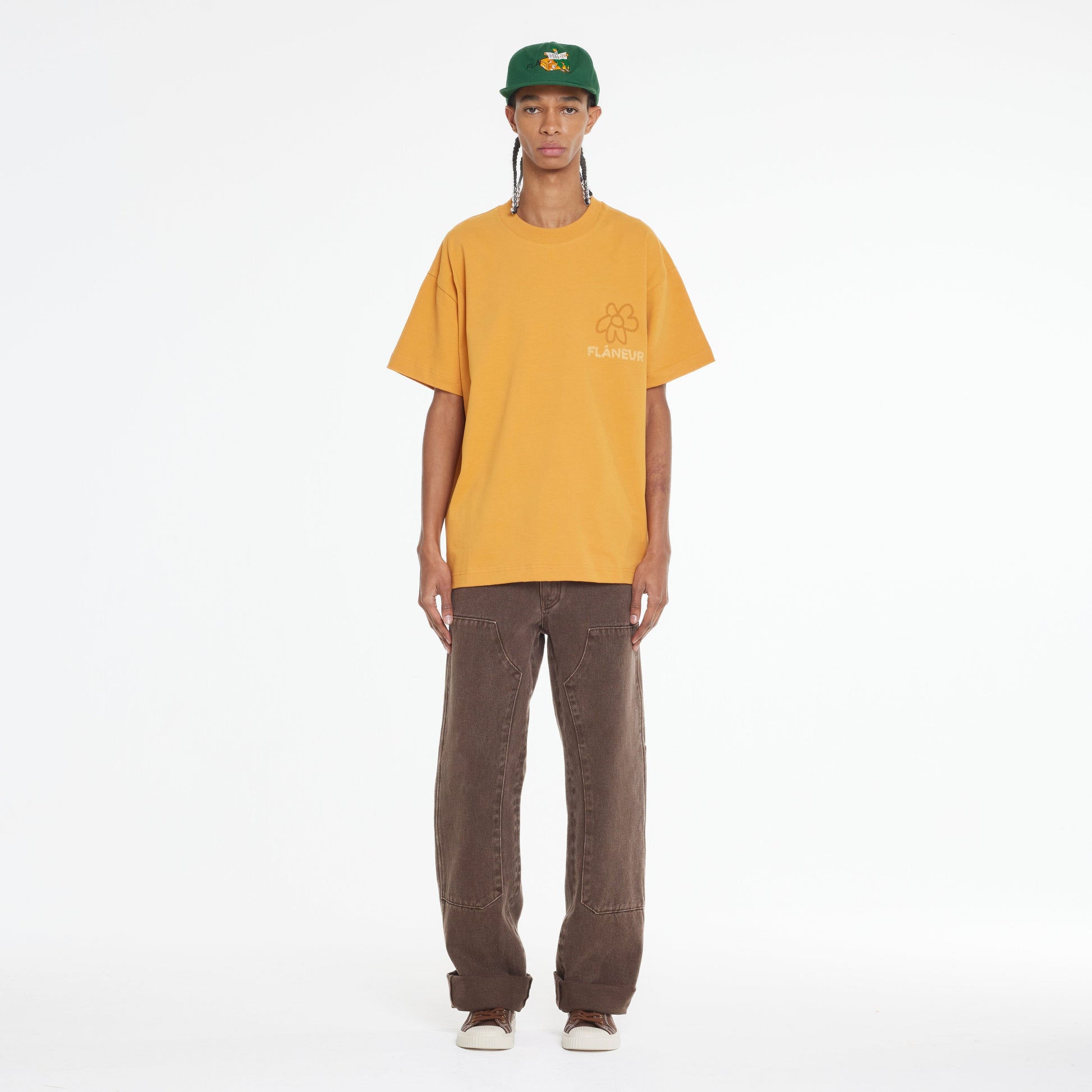Flower Doodle T-Shirt | Orange