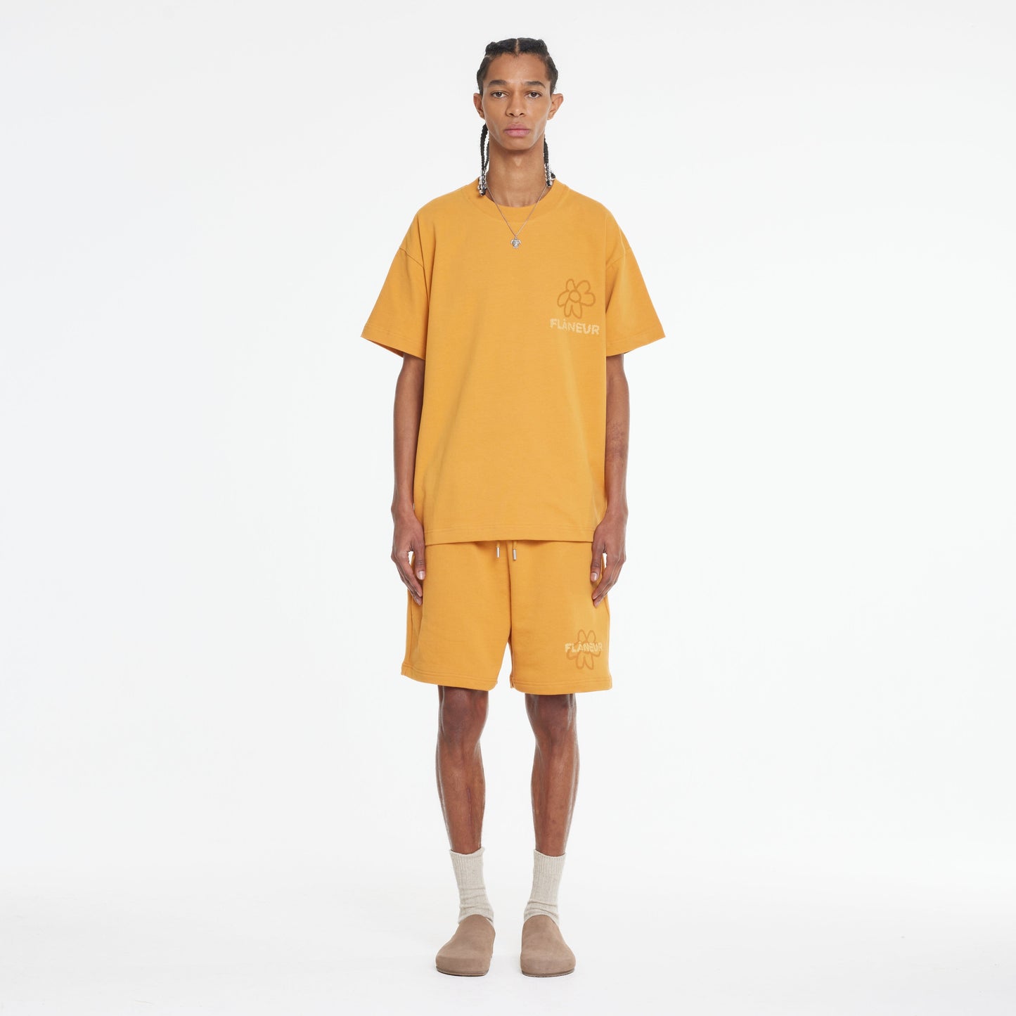 Flower Doodle T-Shirt | Orange
