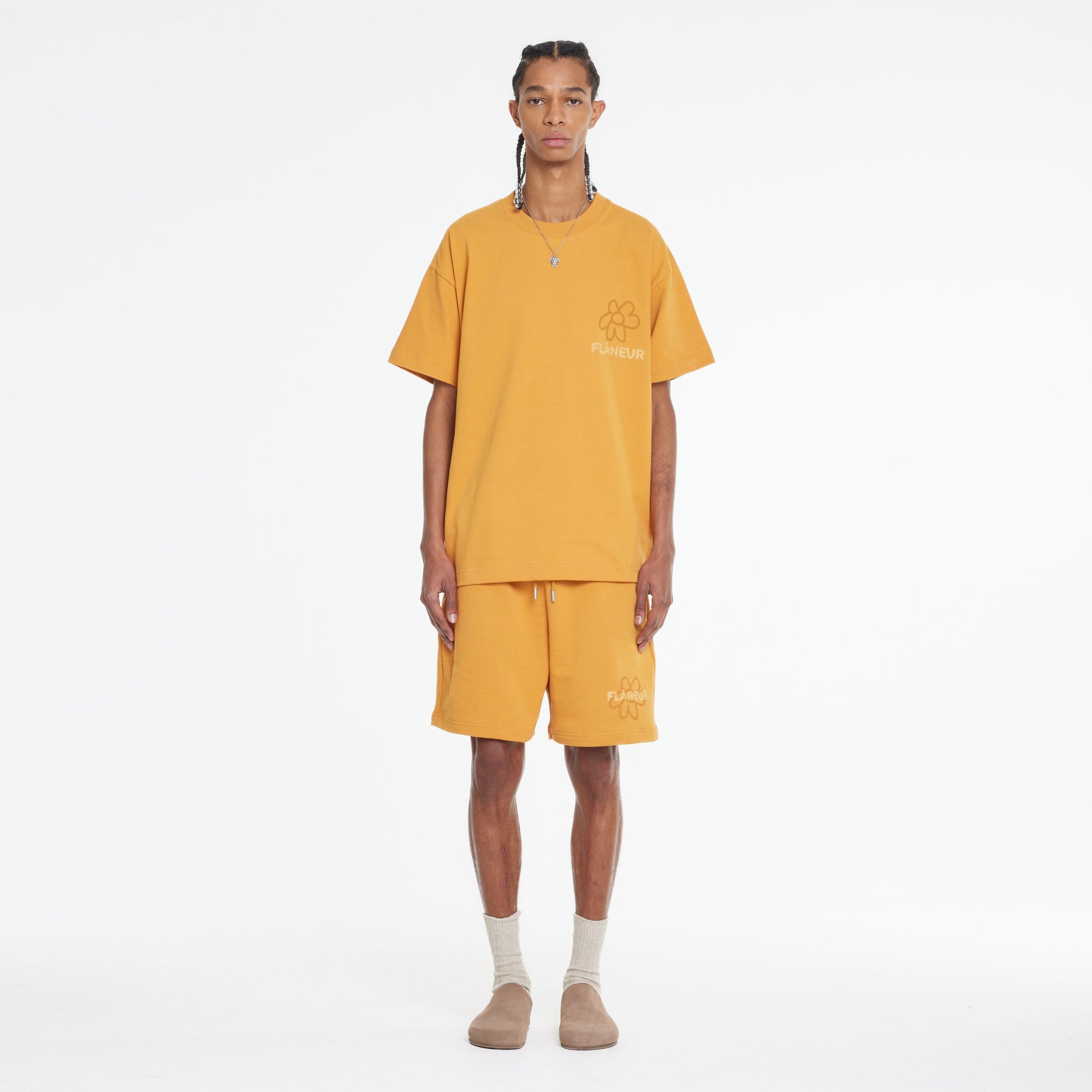 Flower Doodle T-Shirt | Orange