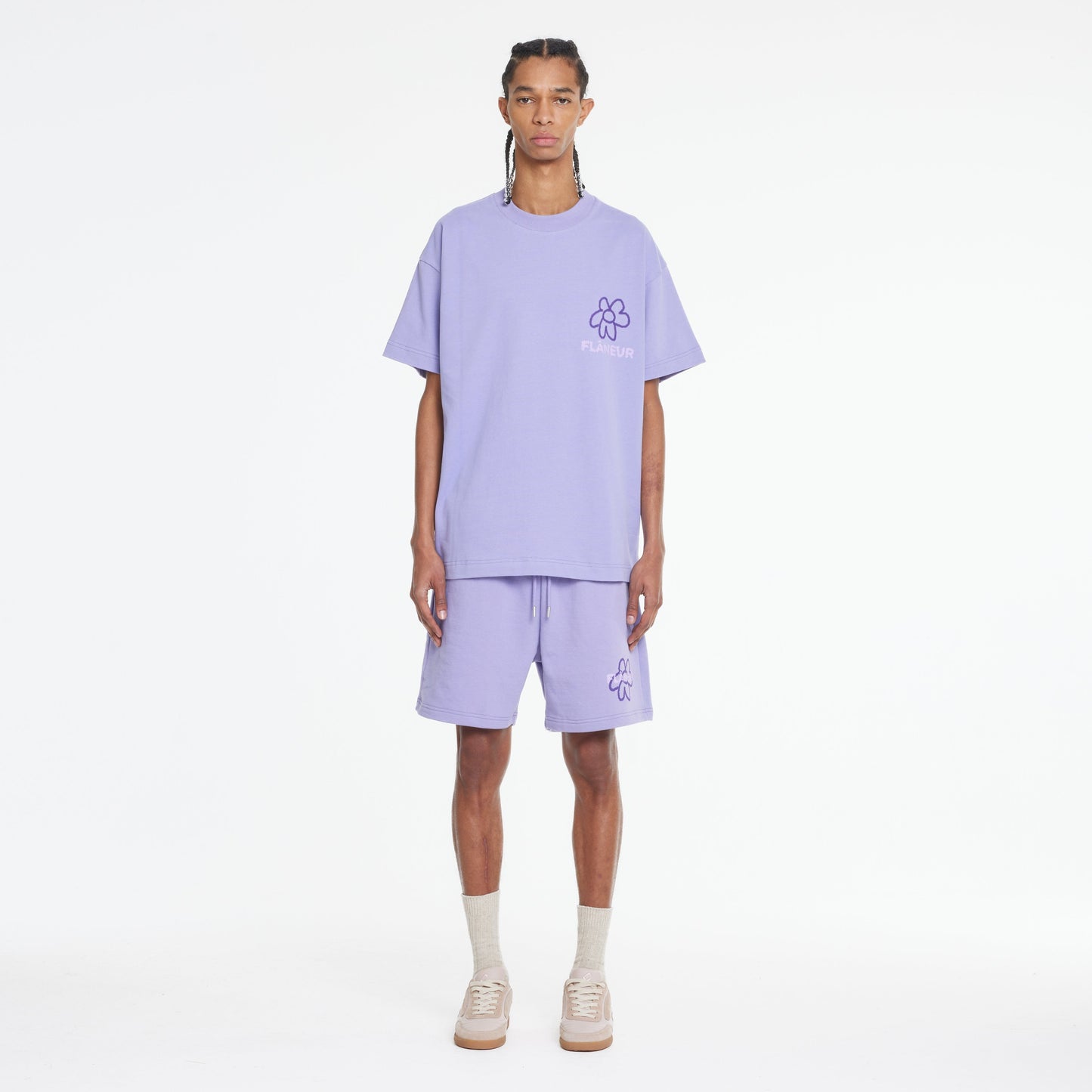 Flower Doodle T-Shirt | Purple