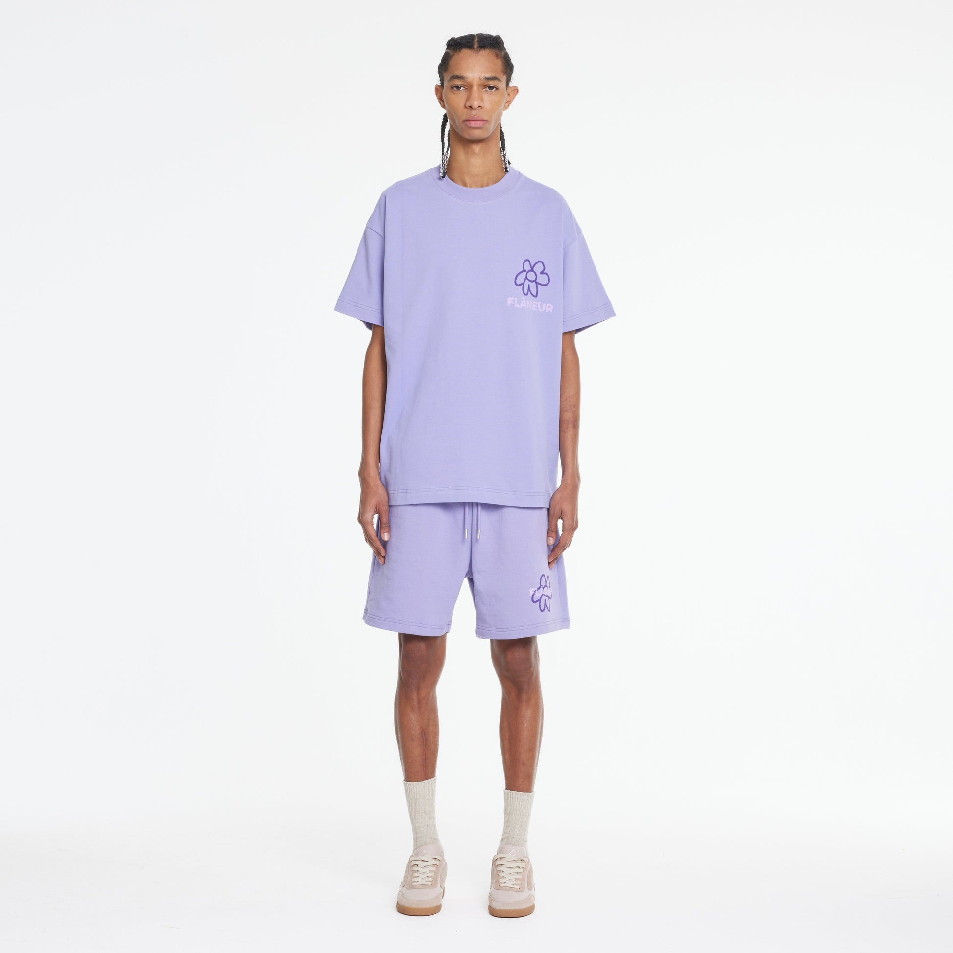 Flower Doodle T-Shirt | Purple