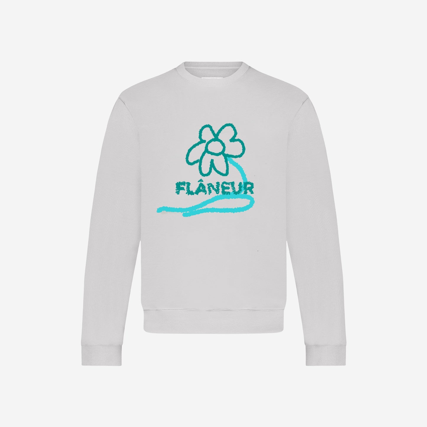Flower Stalk Sweater | Grey