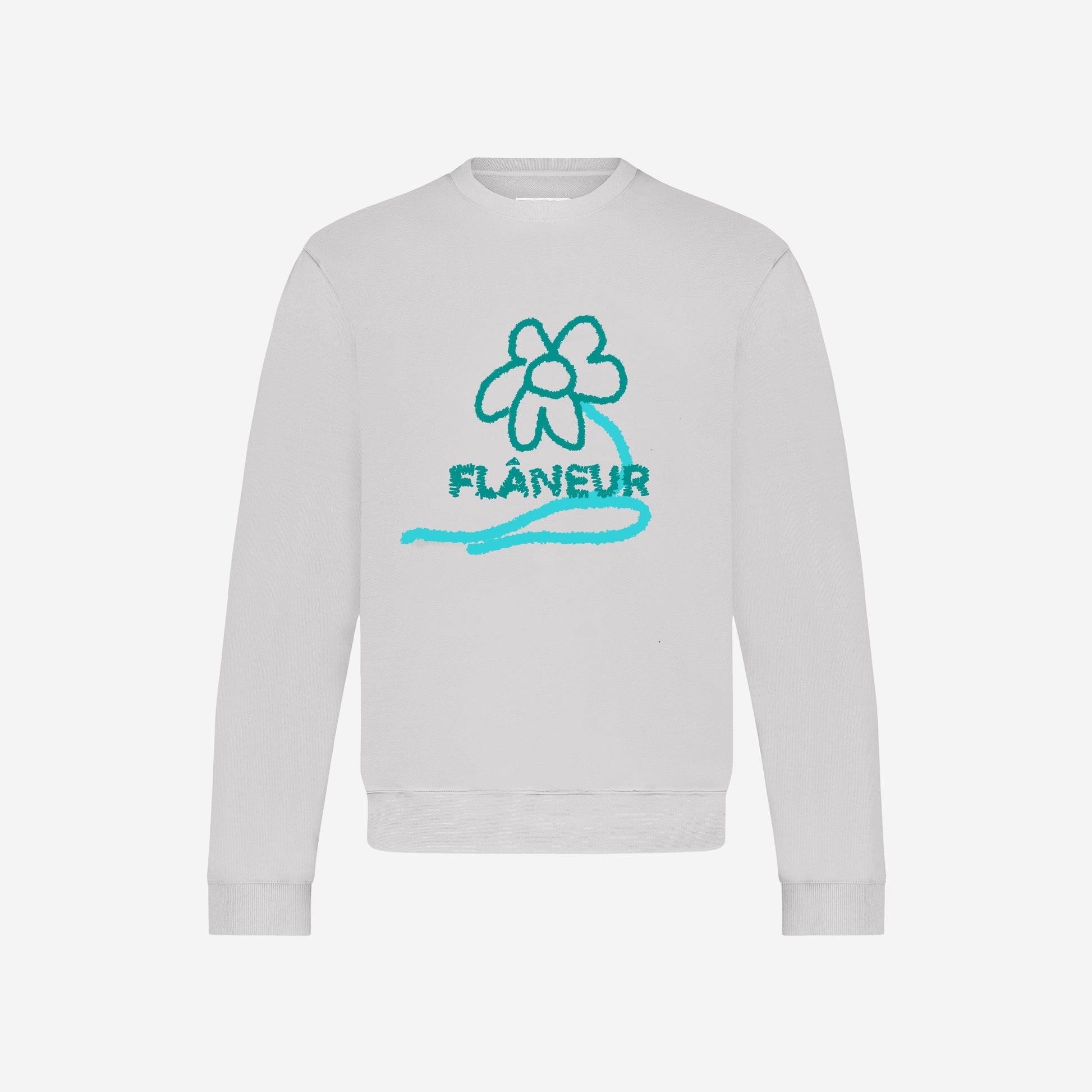 Flower Stalk Sweater | Grey