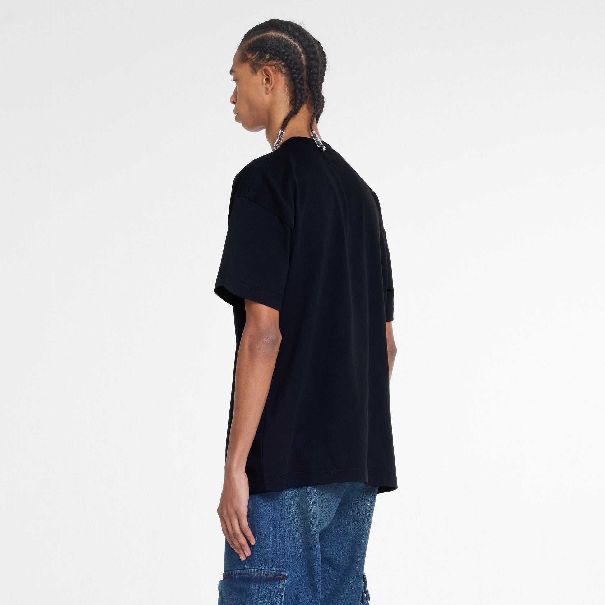 Flower Stalk T-Shirt | Black