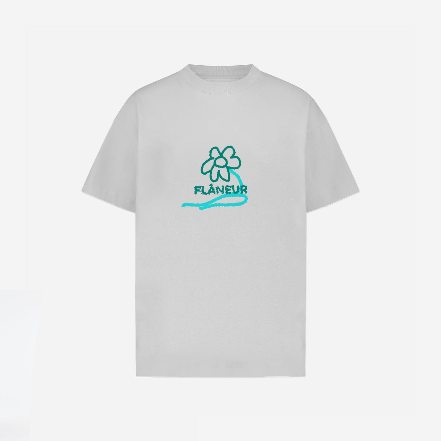 Flower Stalk T-Shirt | Grey