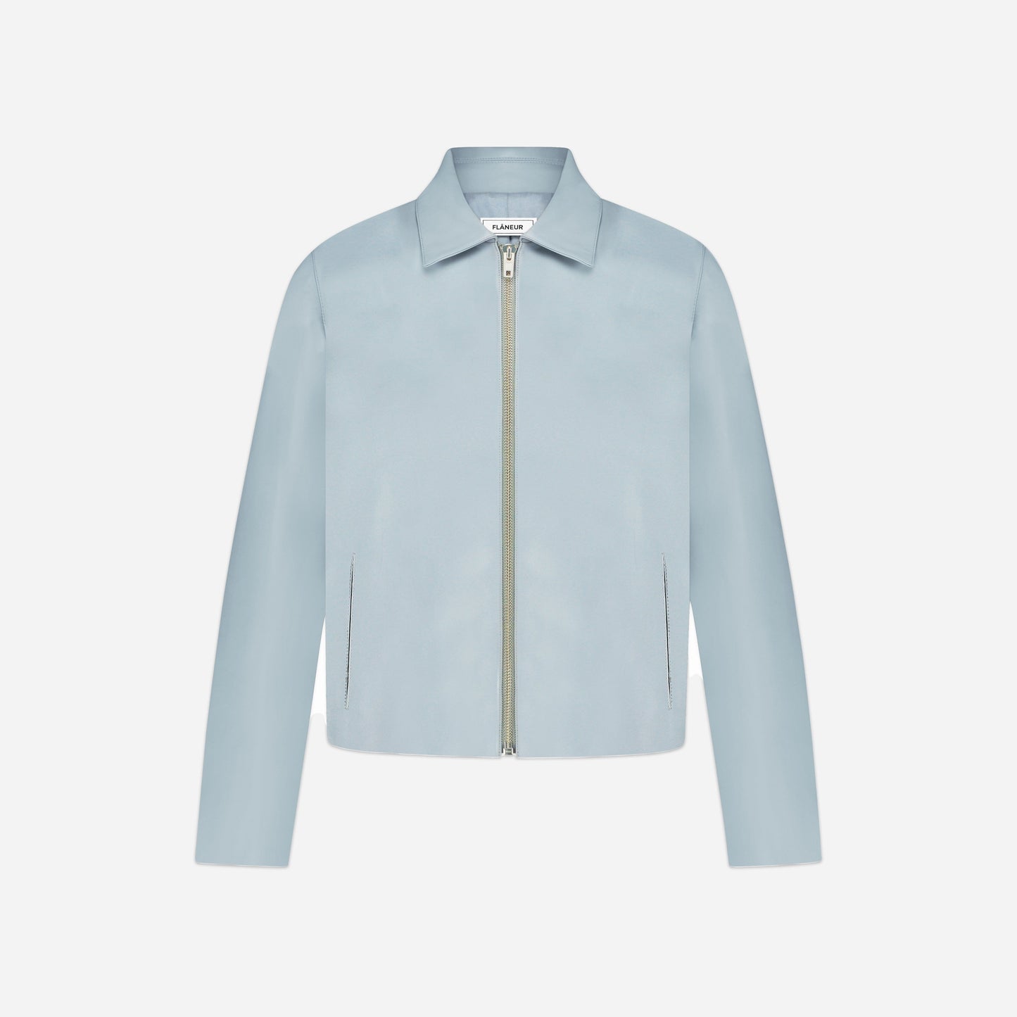 Leather Blouson Worker Jacket | Blue