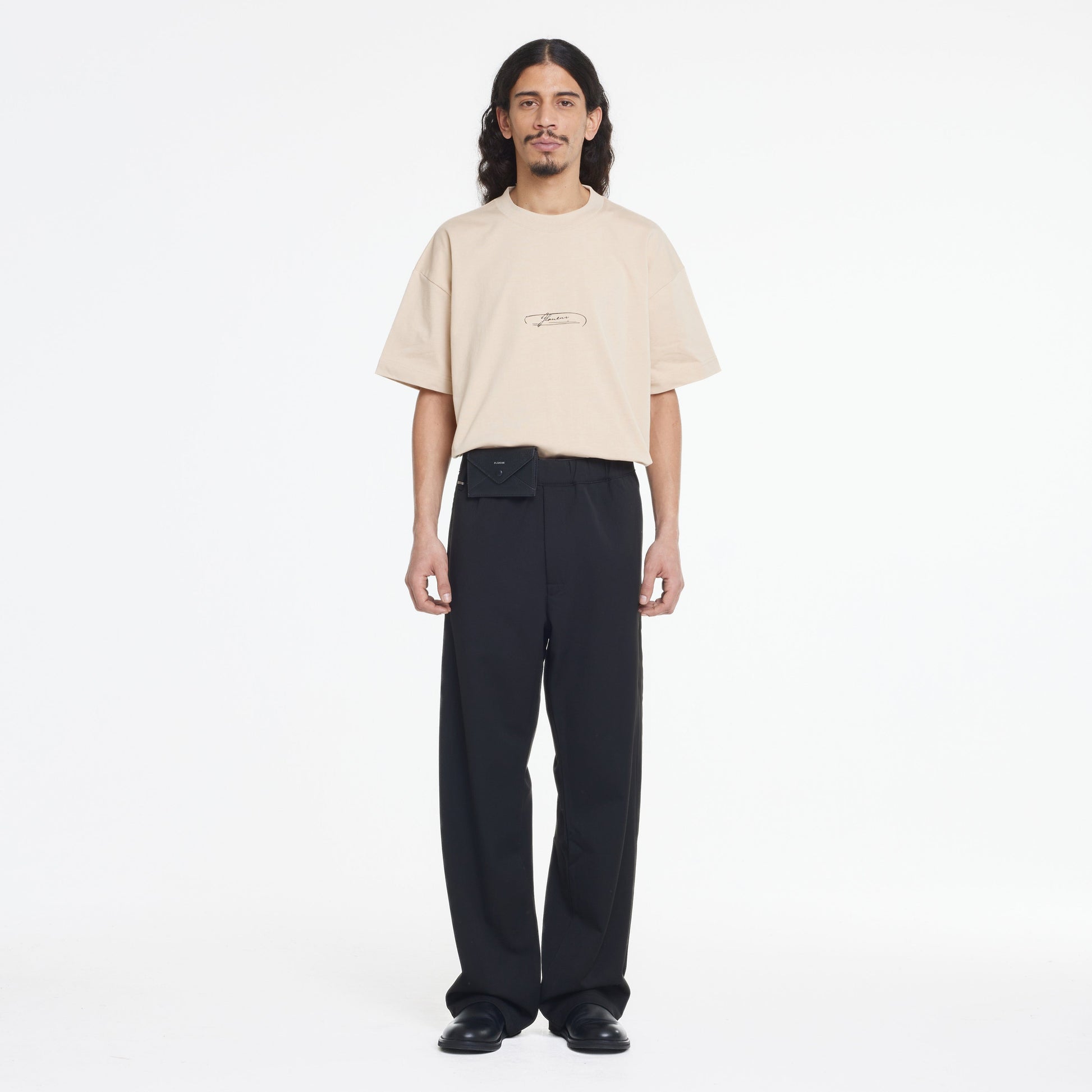 Letter T-shirt | Tan