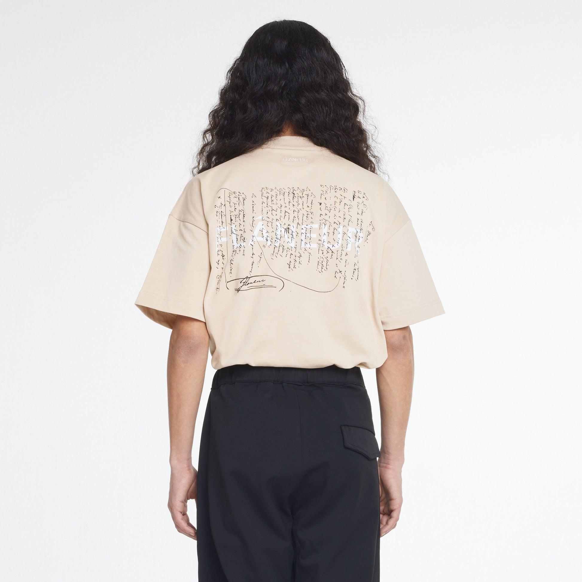 Letter T-shirt | Tan