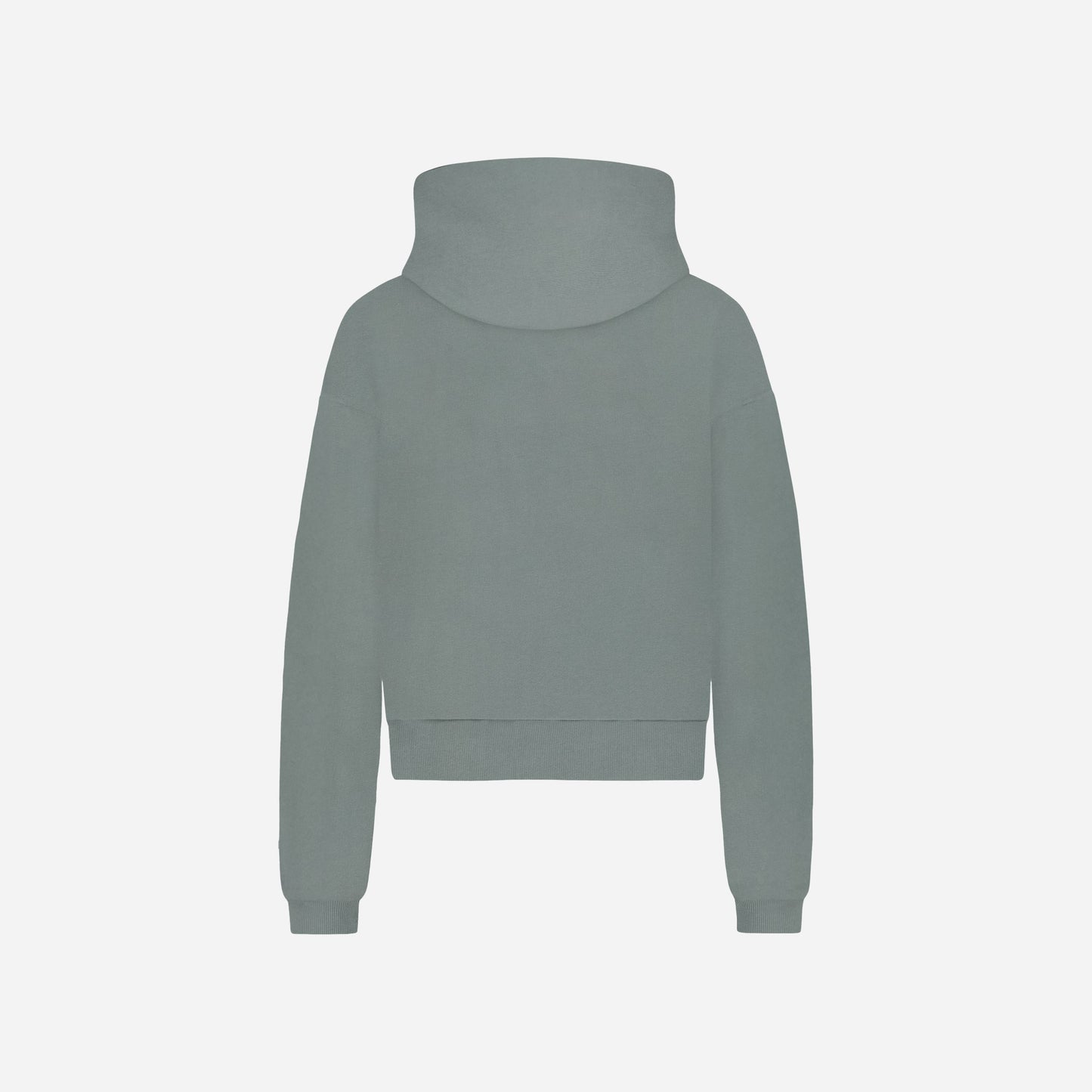 Logo Zip-Up Hoodie | Steel Green