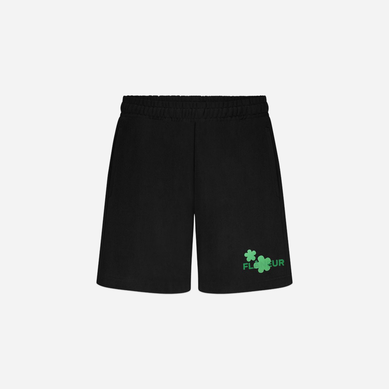 Organic Flower Shorts | Black