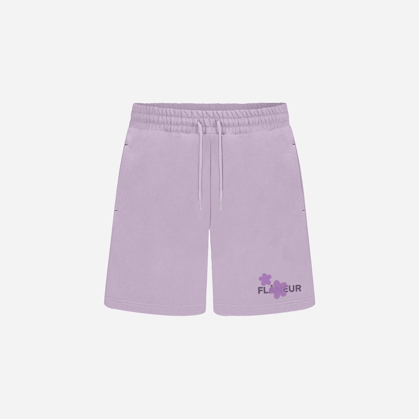 Organic Flower Shorts | Soft Purple