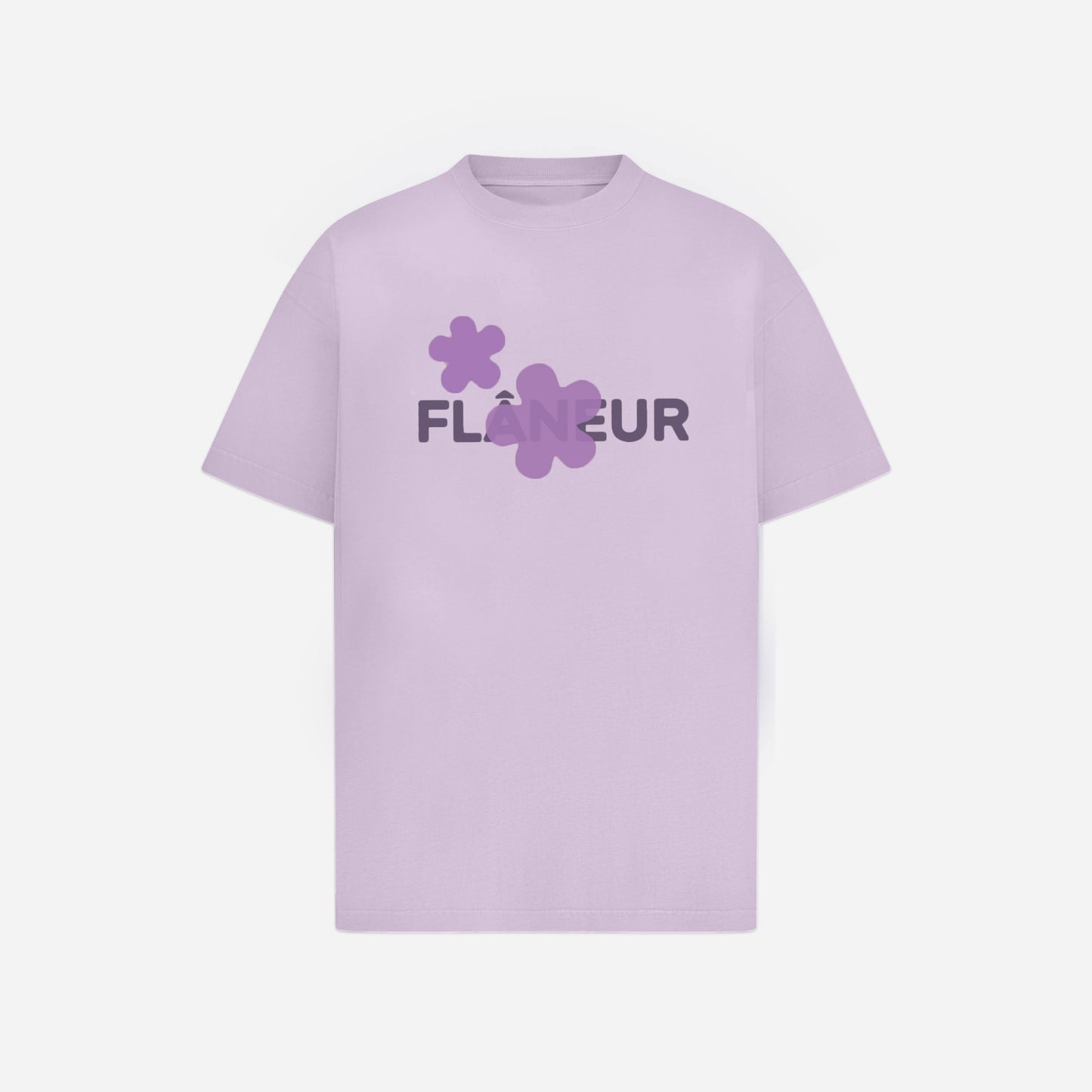 Organic Flower T-Shirt | Soft Purple