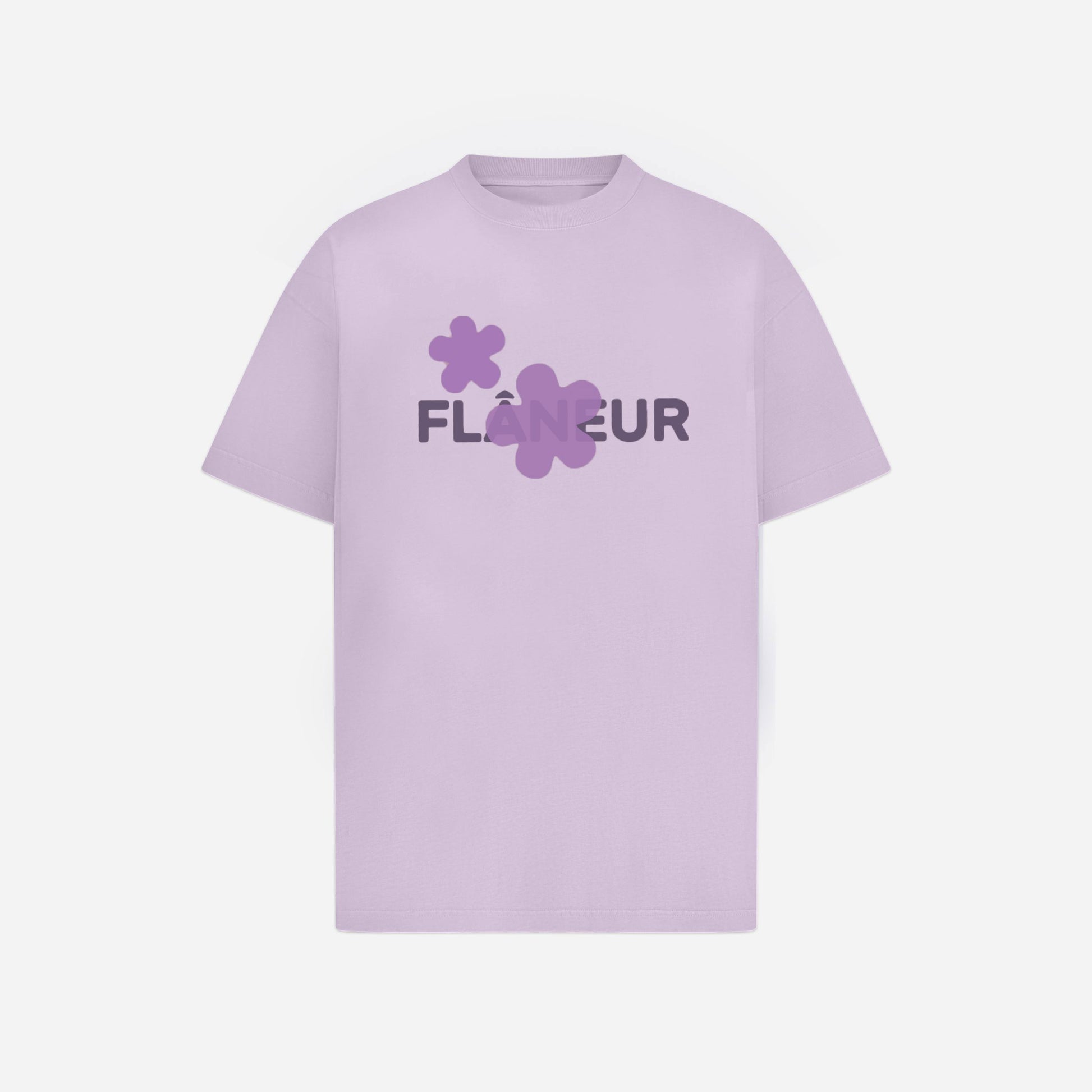 Organic Flower T-Shirt | Soft Purple