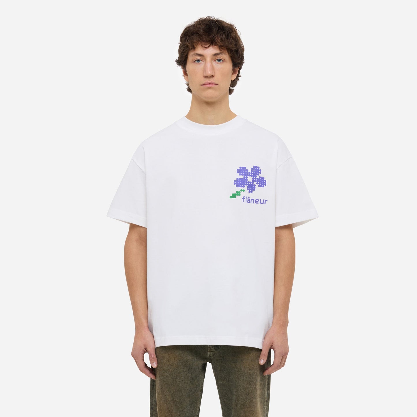 Pixel Flower T-Shirt | White